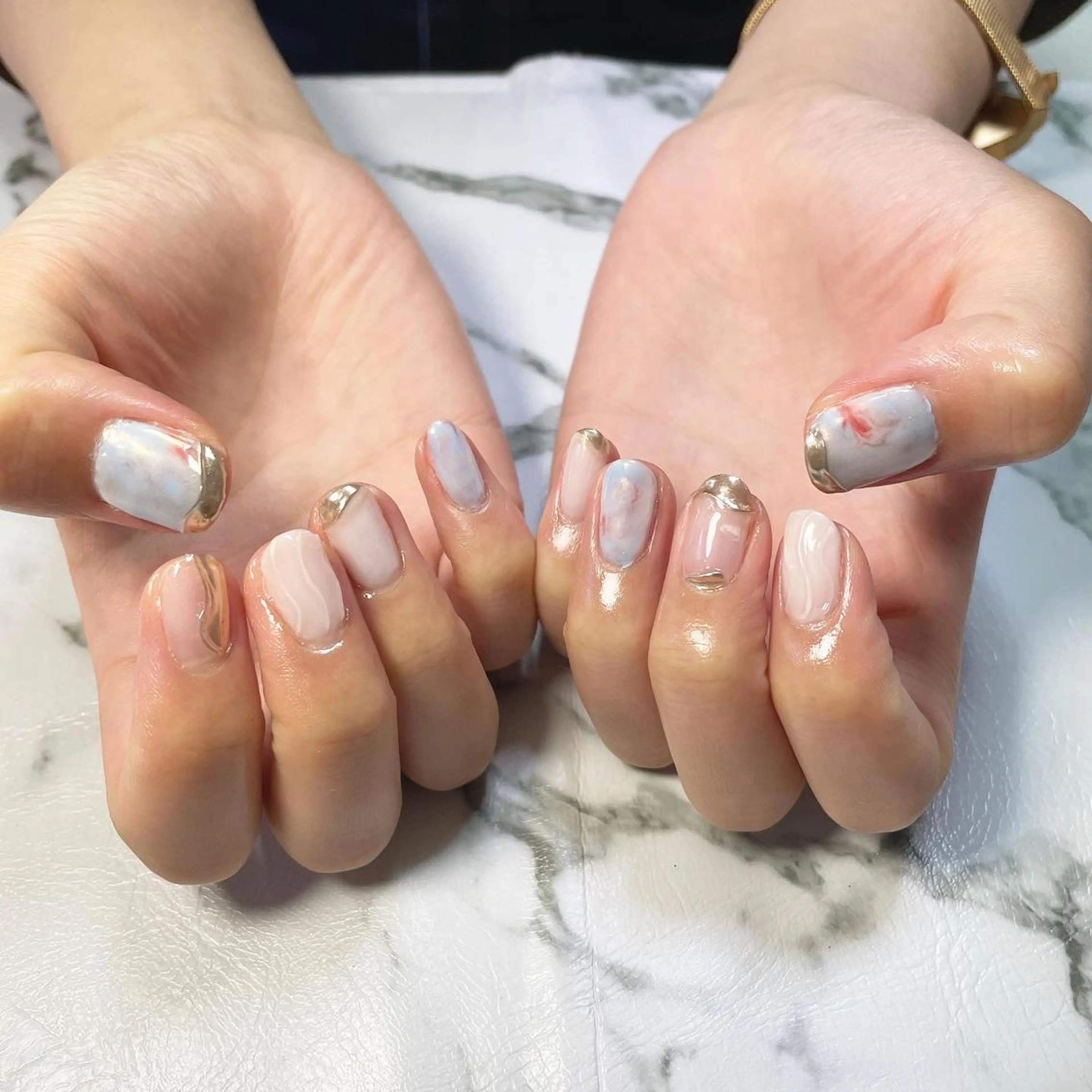 ネイル ニュアンスネイル Momo nailsalonのネイルデザイン