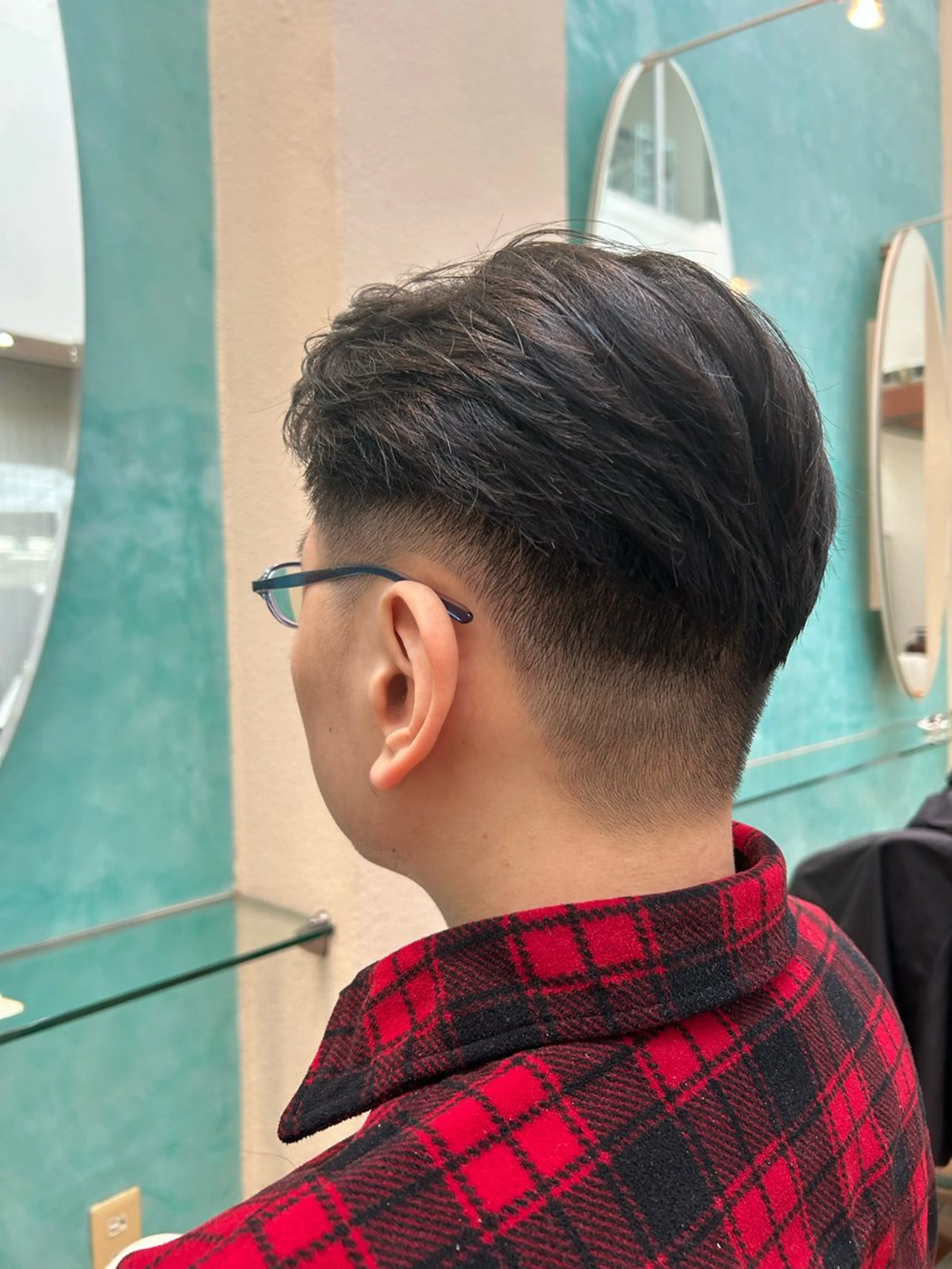 ショート メンズ ツーブロック カット 天王寺/HOOP/ 城山悠蘭のヘアスタイル