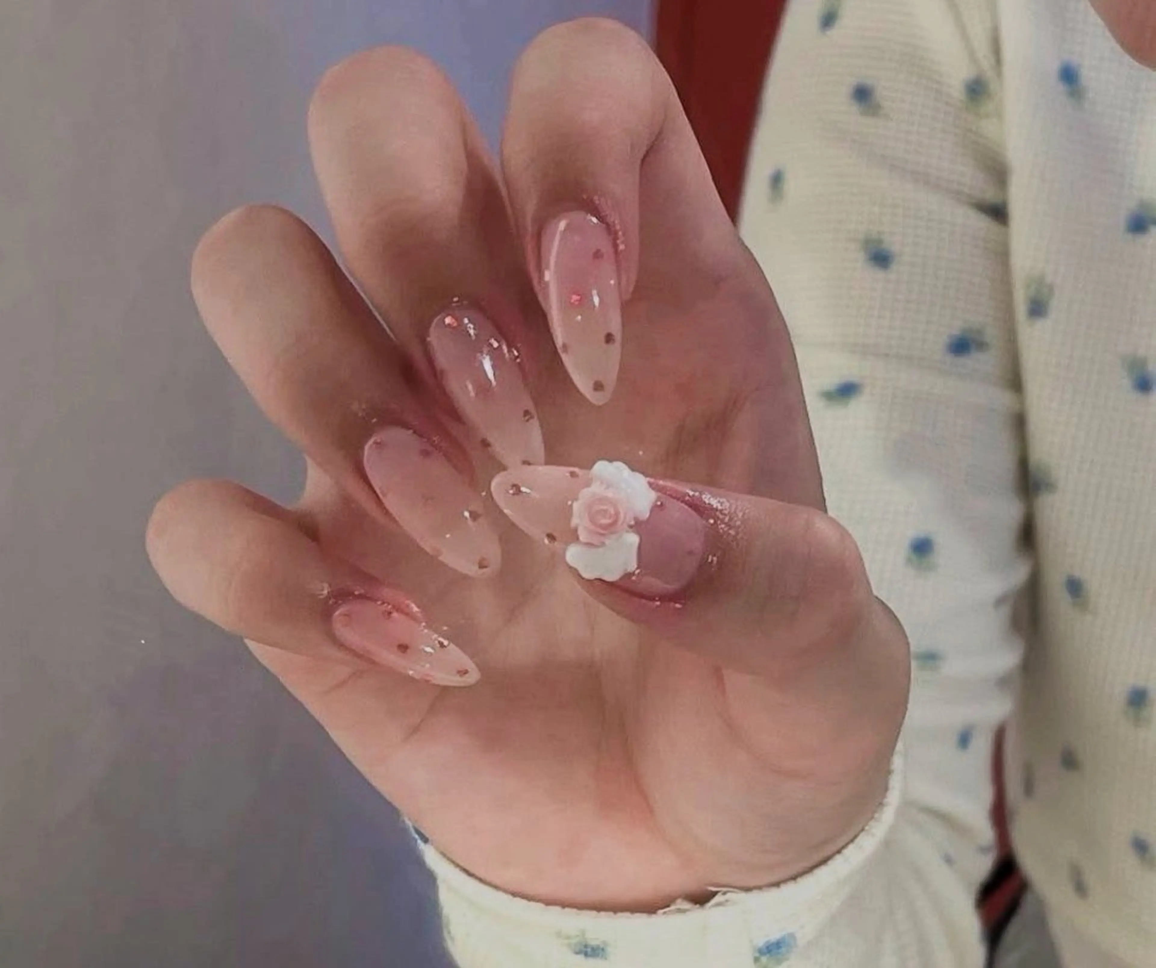 ネイル フレンチネイル ジェルネイル マグネットネイル 持ち込み ニュアンスネイル ハンドネイル Ribbonnail salonのネイルデザイン
