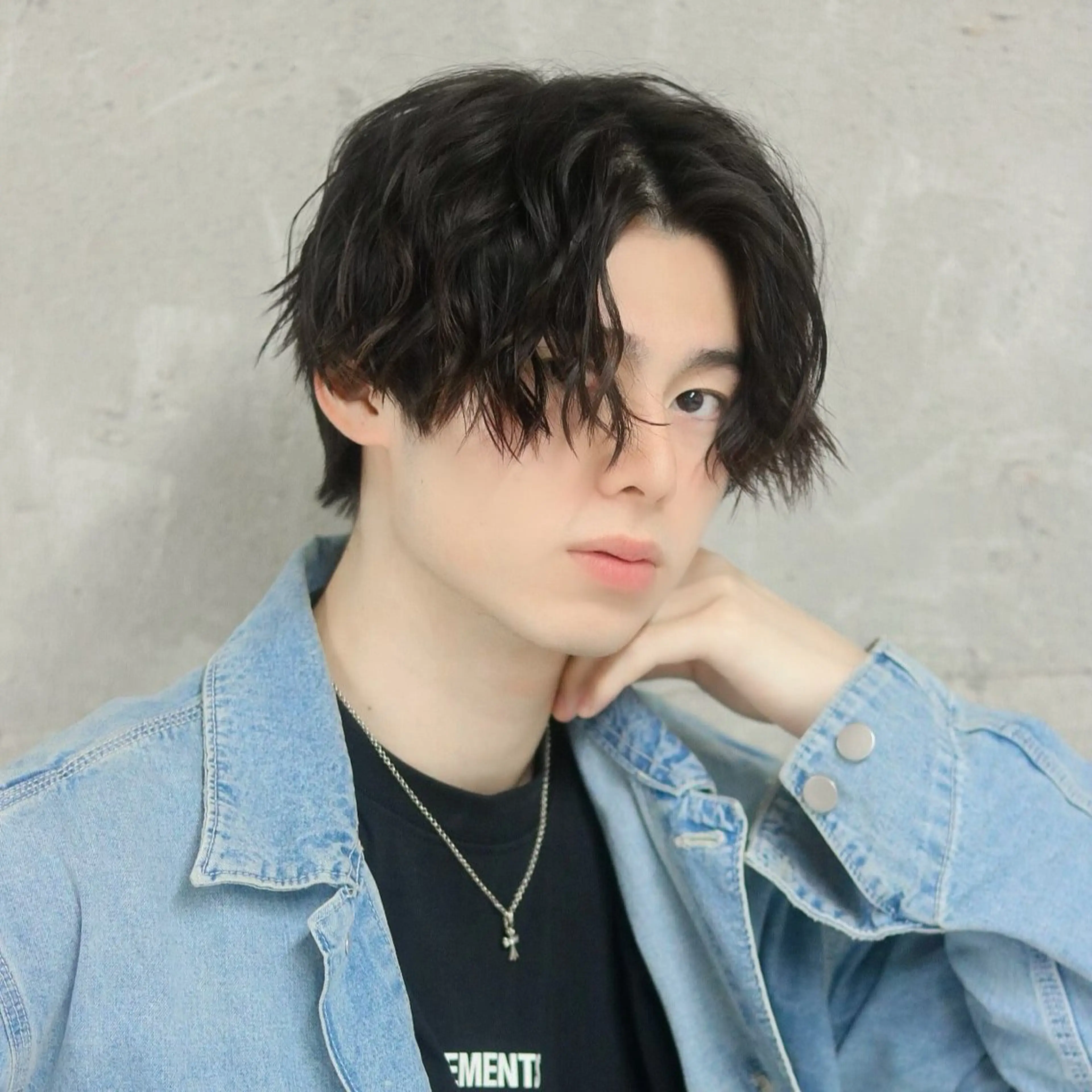 メンズ カット パーマ 横山 直輝のヘアスタイル