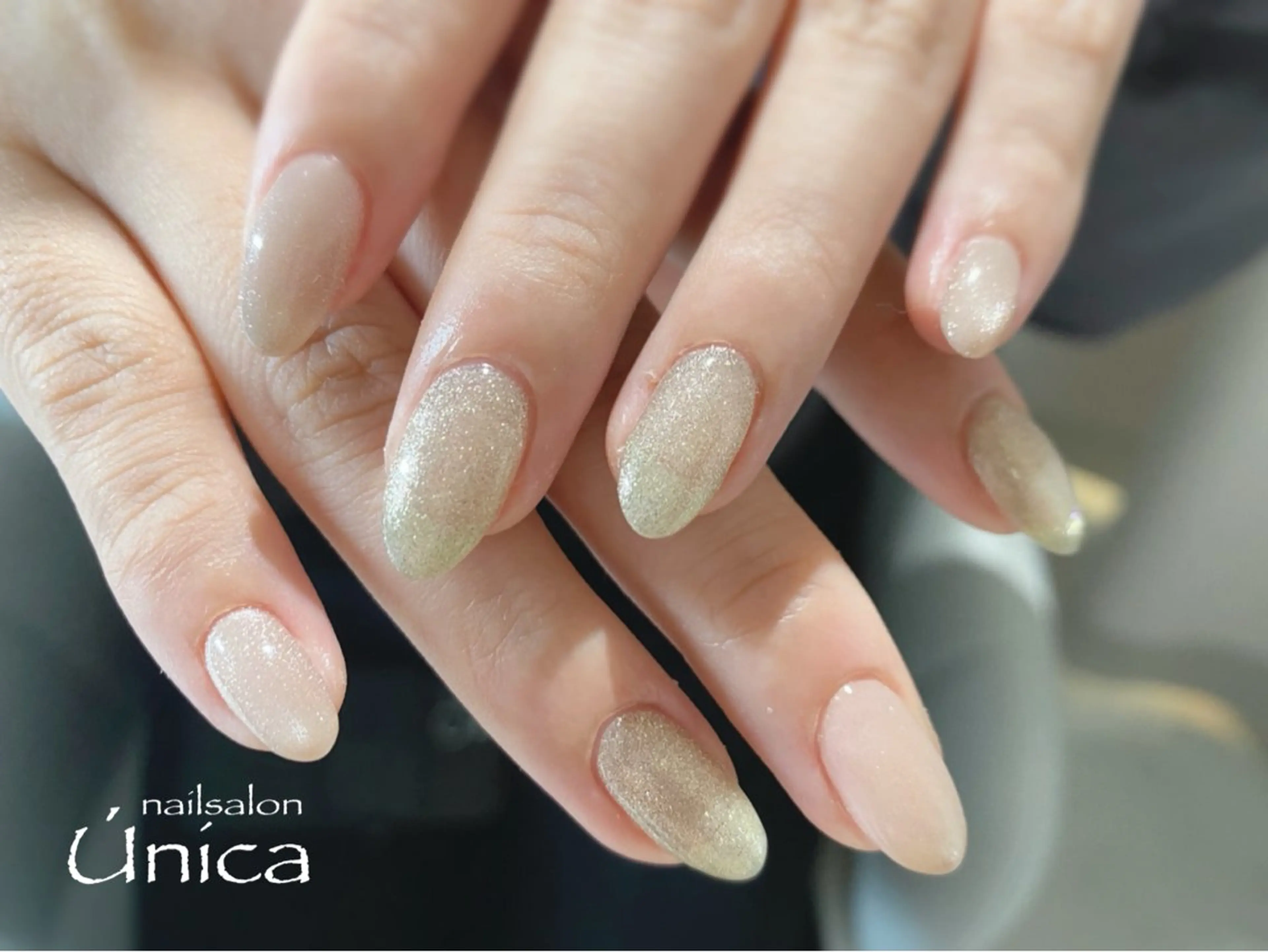 ネイル マグネットネイル マグネットワンカラー ワンカラーネイル シンプルネイル nailsalon Única　ウニカのネイルデザイン