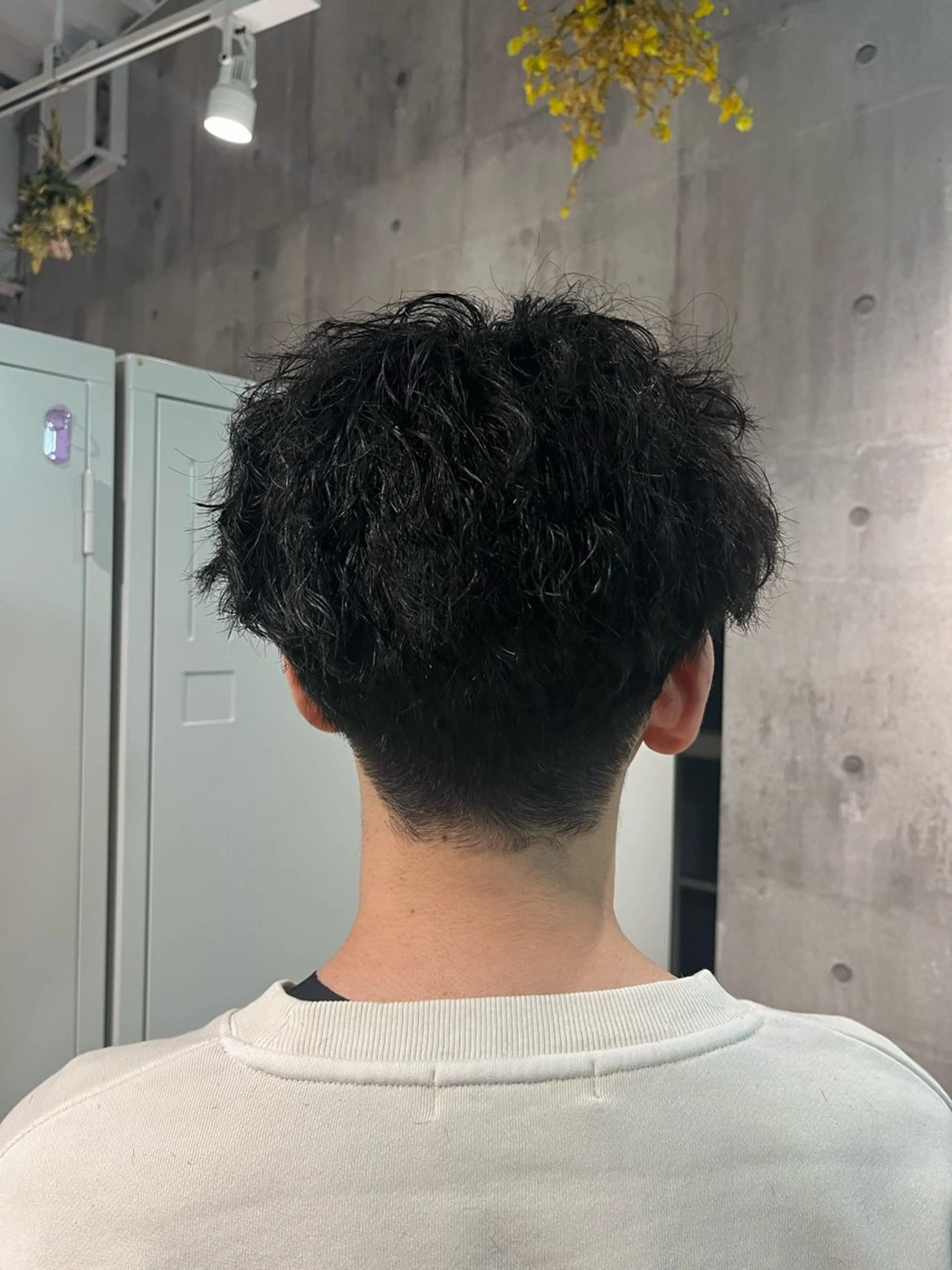 ショート パーマ メンズ カット パーマ トリートメント イロアイヘアー Renのヘアスタイル