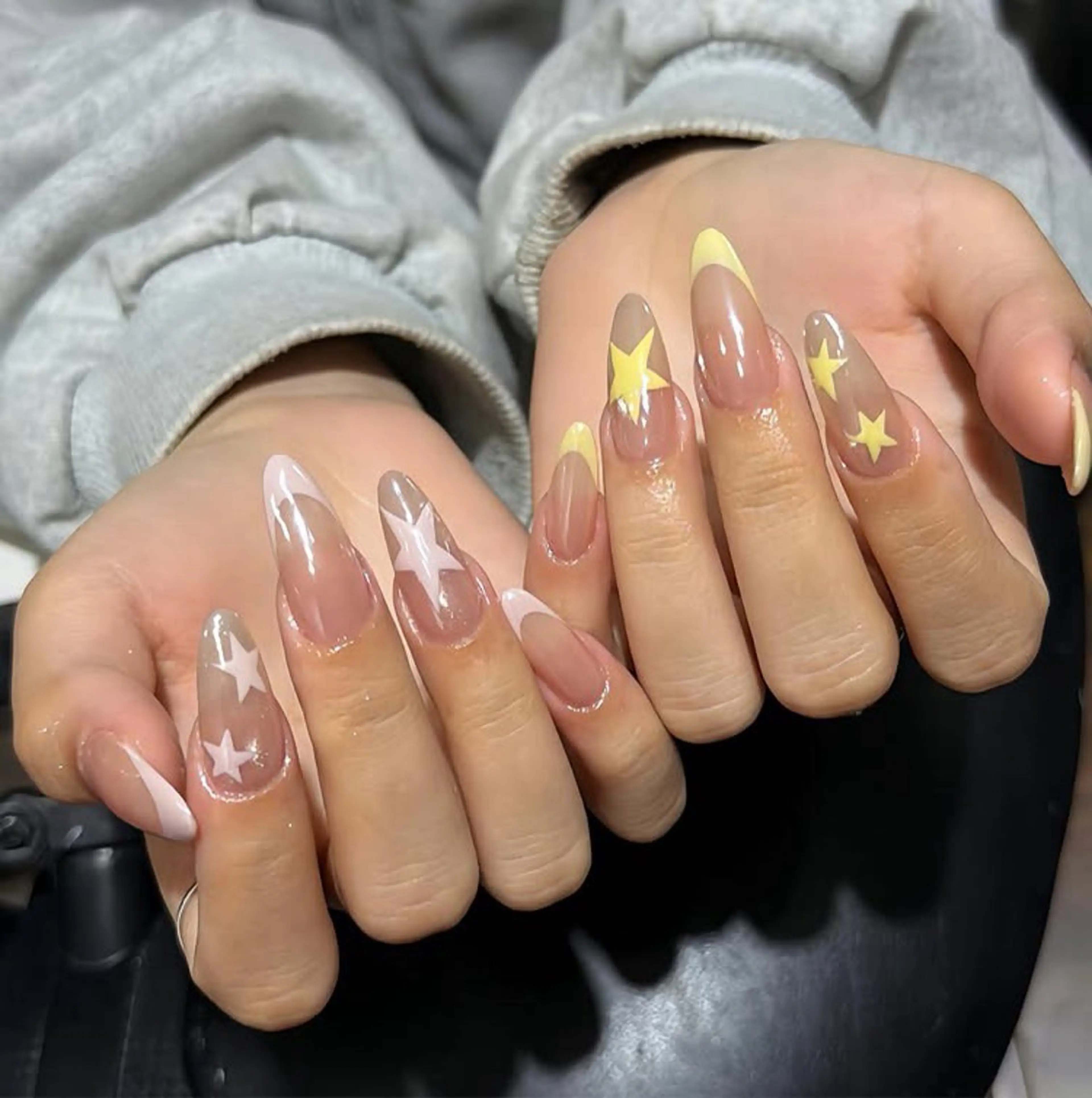 ネイル フレンチネイル グラデーション マグネットネイル ニュアンスネイル オフィスネイル ハンドネイル Squen Nail 【持ち込みOK】のネイルデザイン