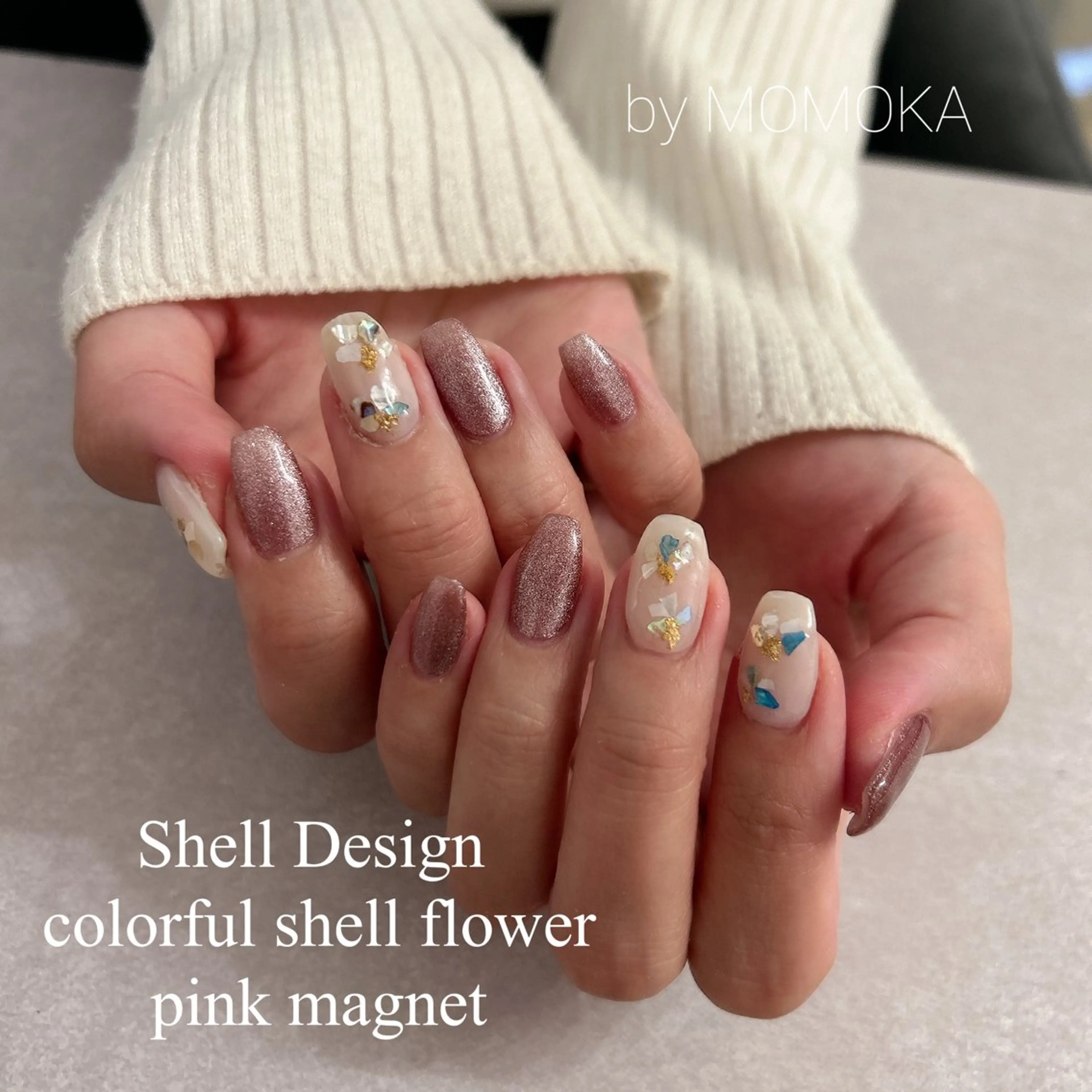 ネイル マグネットネイル ハンドネイル momoka_nails所属・Momo nailsalonのネイルデザイン