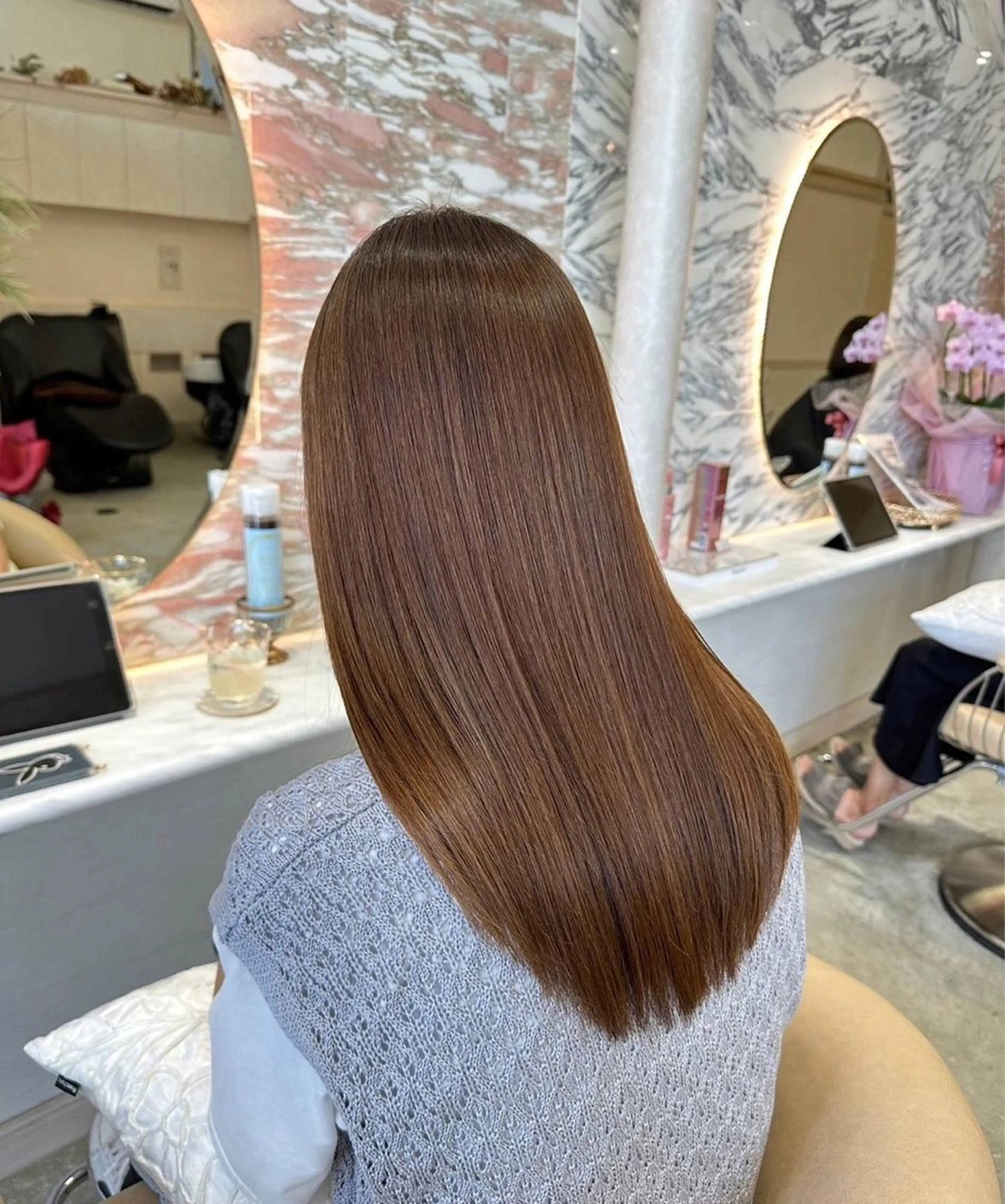 ロング カラー 美髪矯正×レイヤー 松田空優哉のヘアスタイル