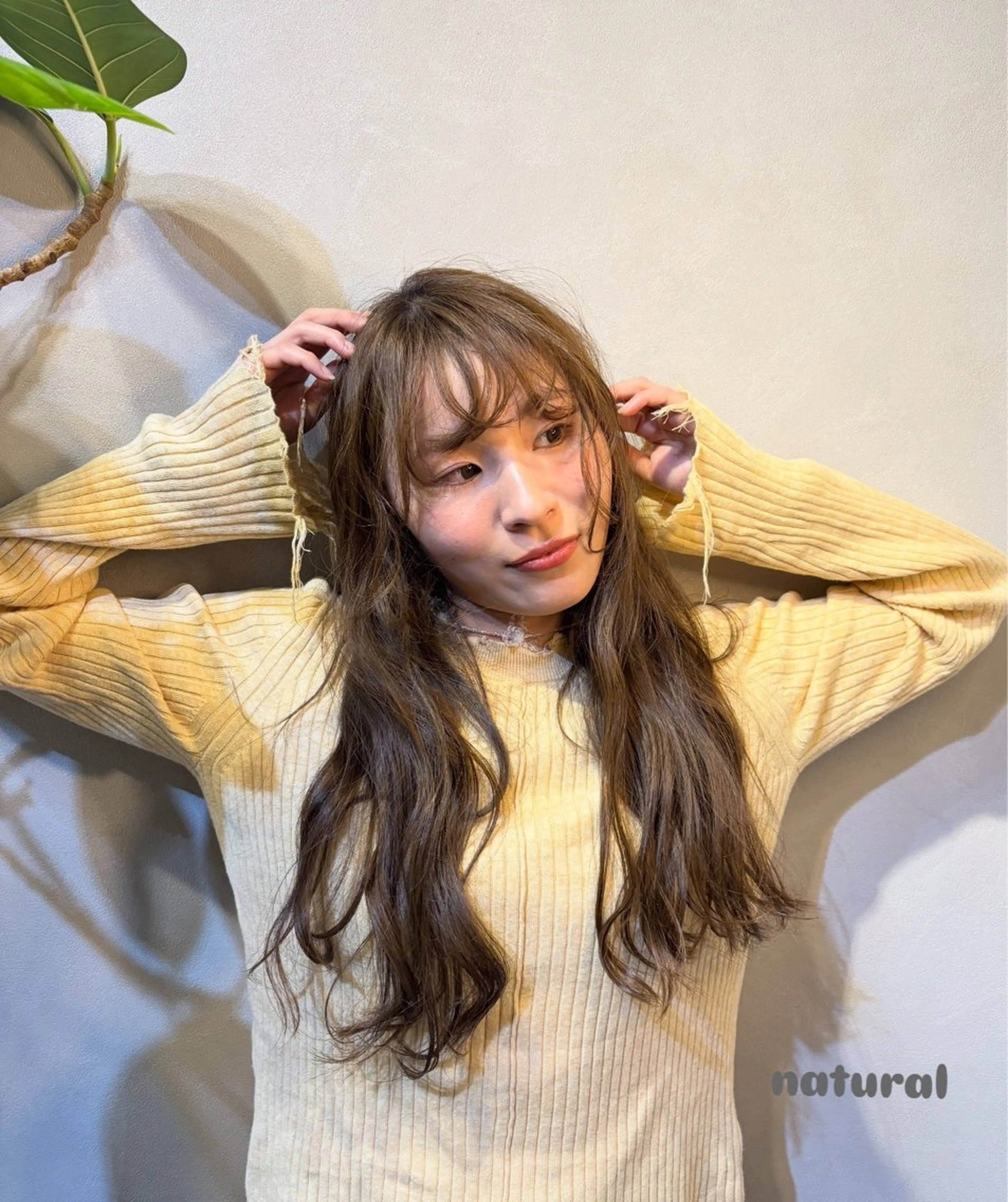 ロング カラー ブラウンカラー ロング 野口 咲愛のヘアスタイル