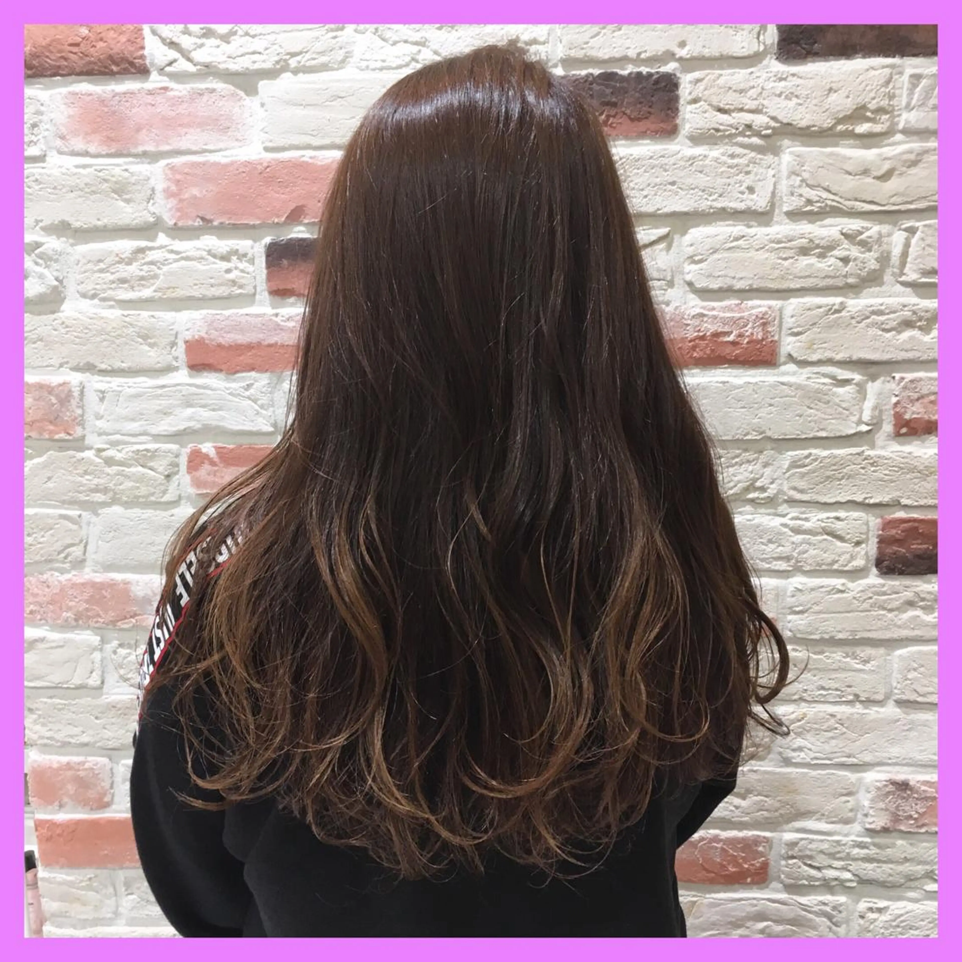 ロング カラー ブリーチ ハイライトカラー ハイライト 推しヘア🎀 NATSUNEのヘアスタイル