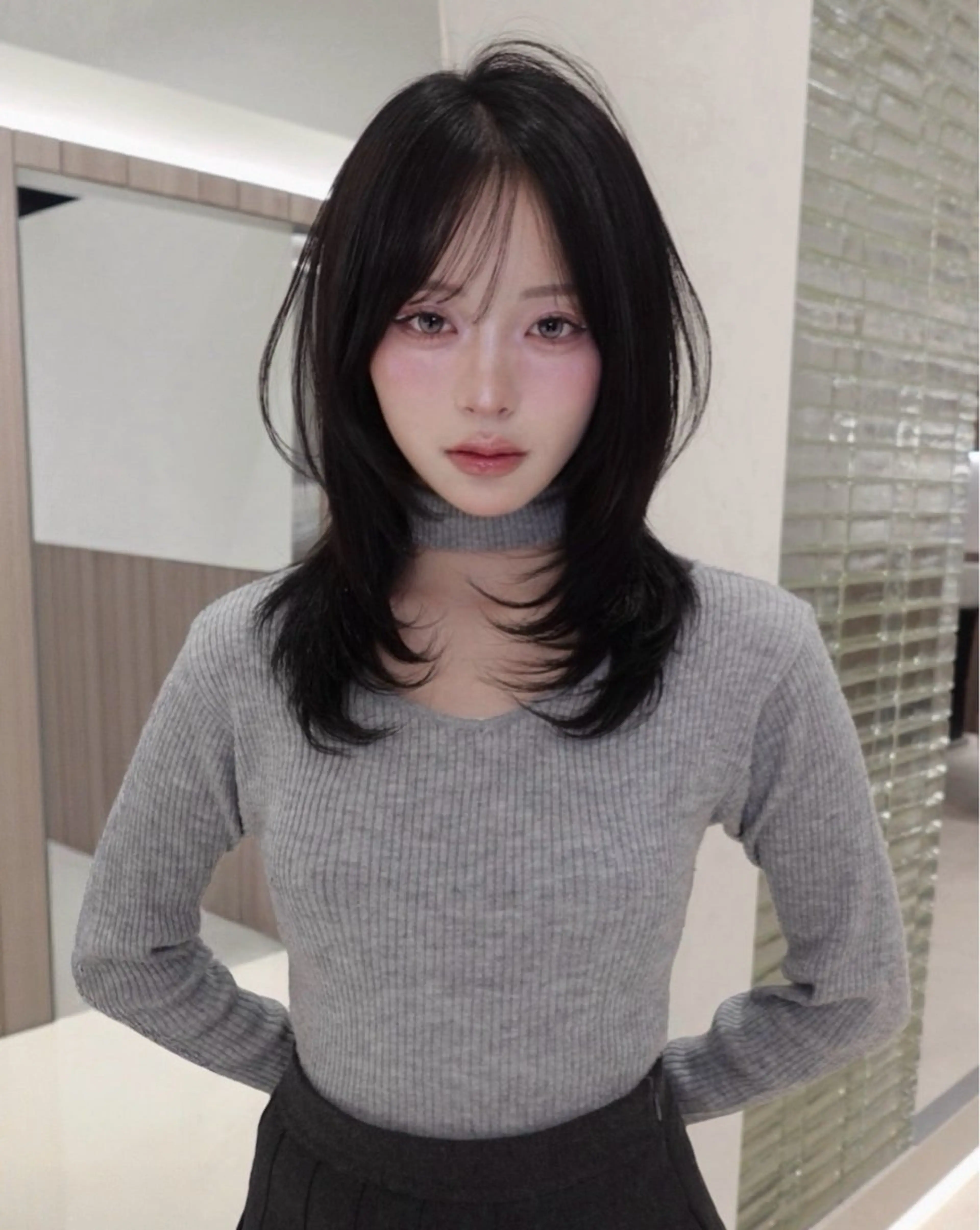【限定クーポン】韓国風ハッシュカット¥4500→¥0  10代​〜​20代限定の写真