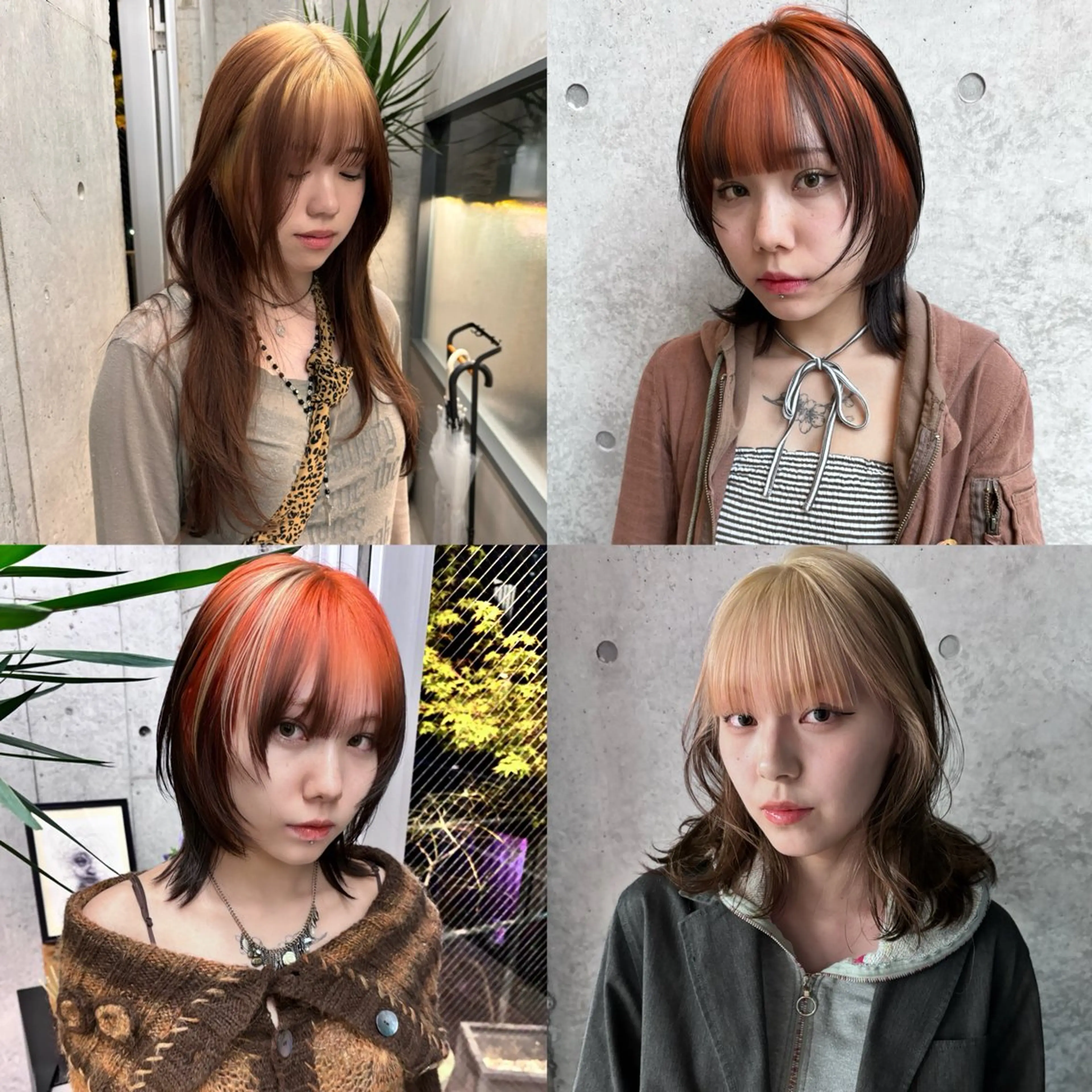 ミディアム カラー デザインカラー yuuna/ ハッシュカット🎀のヘアスタイル