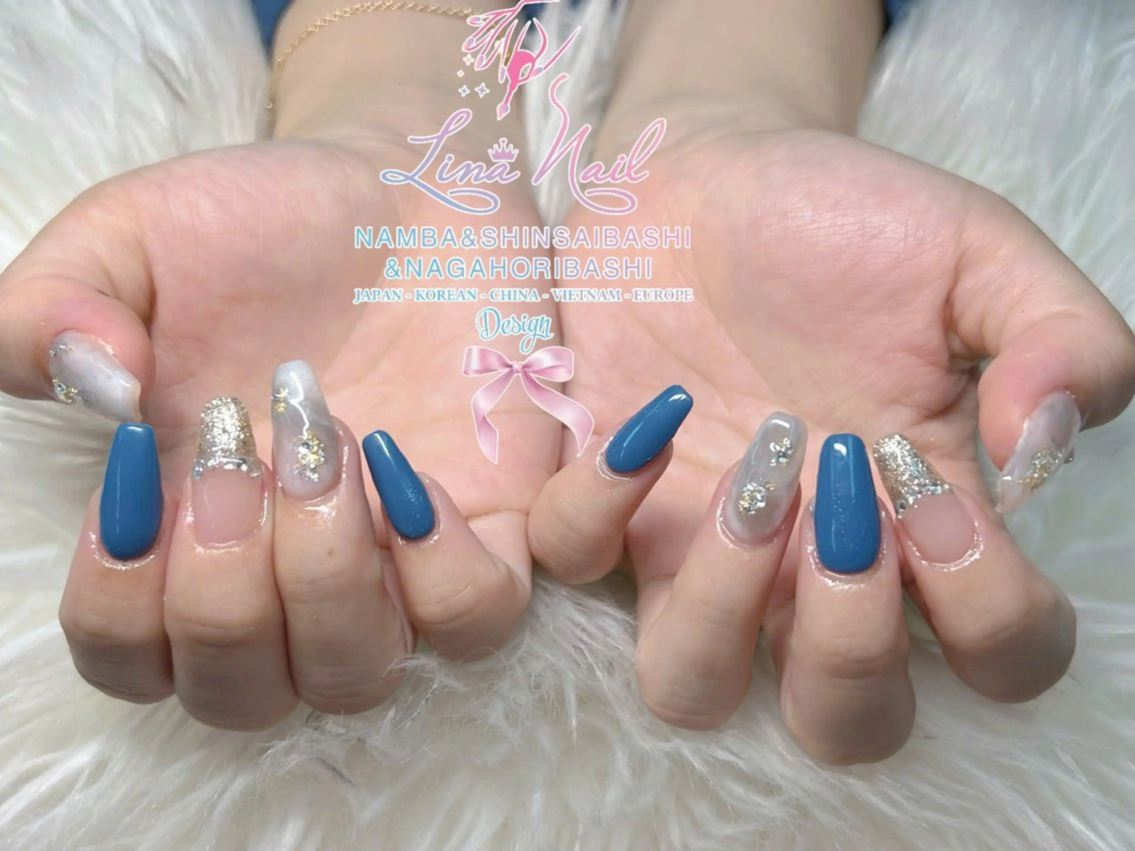 ネイル チークネイル 桜ネイル フラッシュネイル フットネイル ジェルネイル ハンドネイル リナネイル アメ村心斎橋店のネイルデザイン