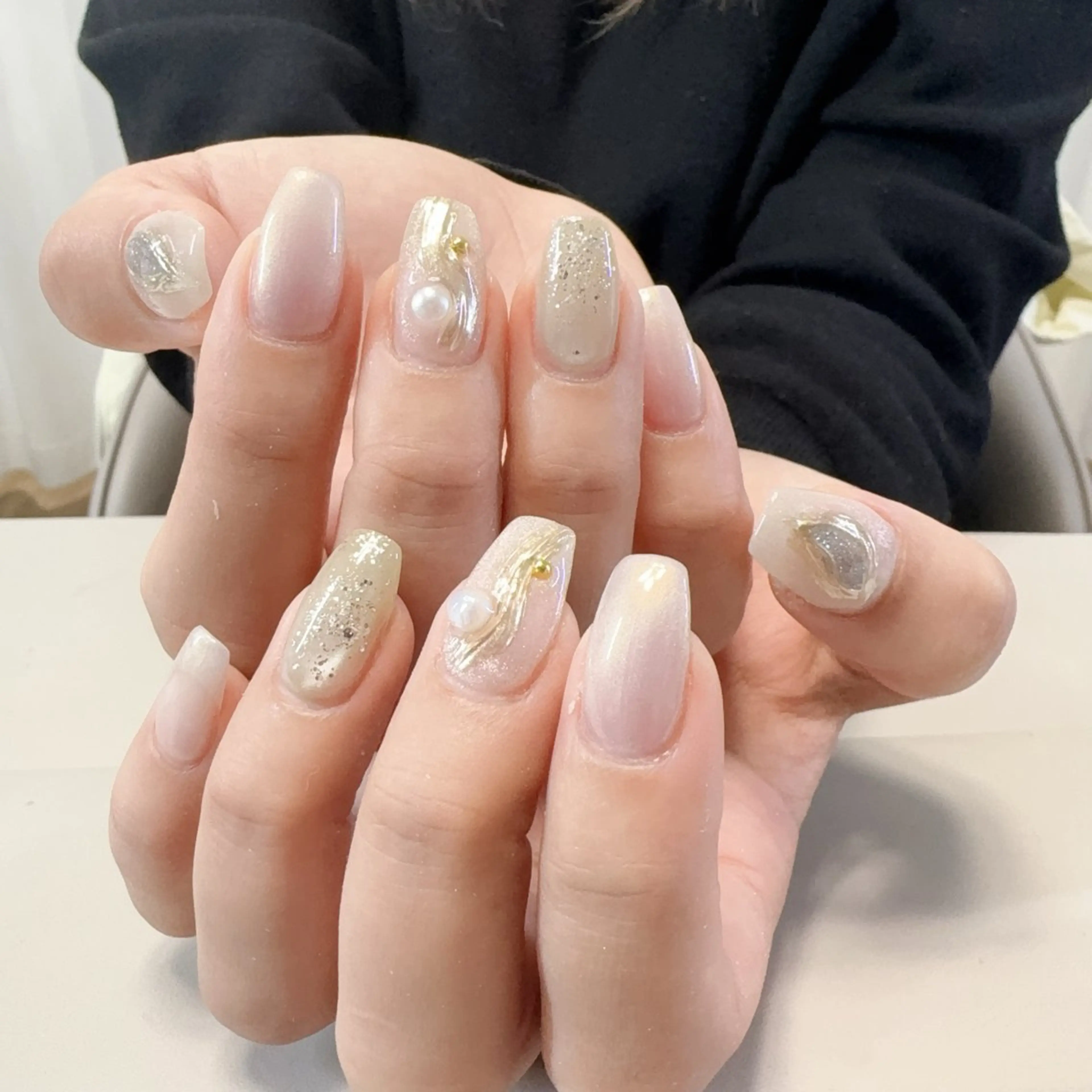 ネイル アニマル柄 べっ甲ネイル ブラウン ジェルネイル ハロウィン ハンドネイル Rika  nail cocoのネイルデザイン