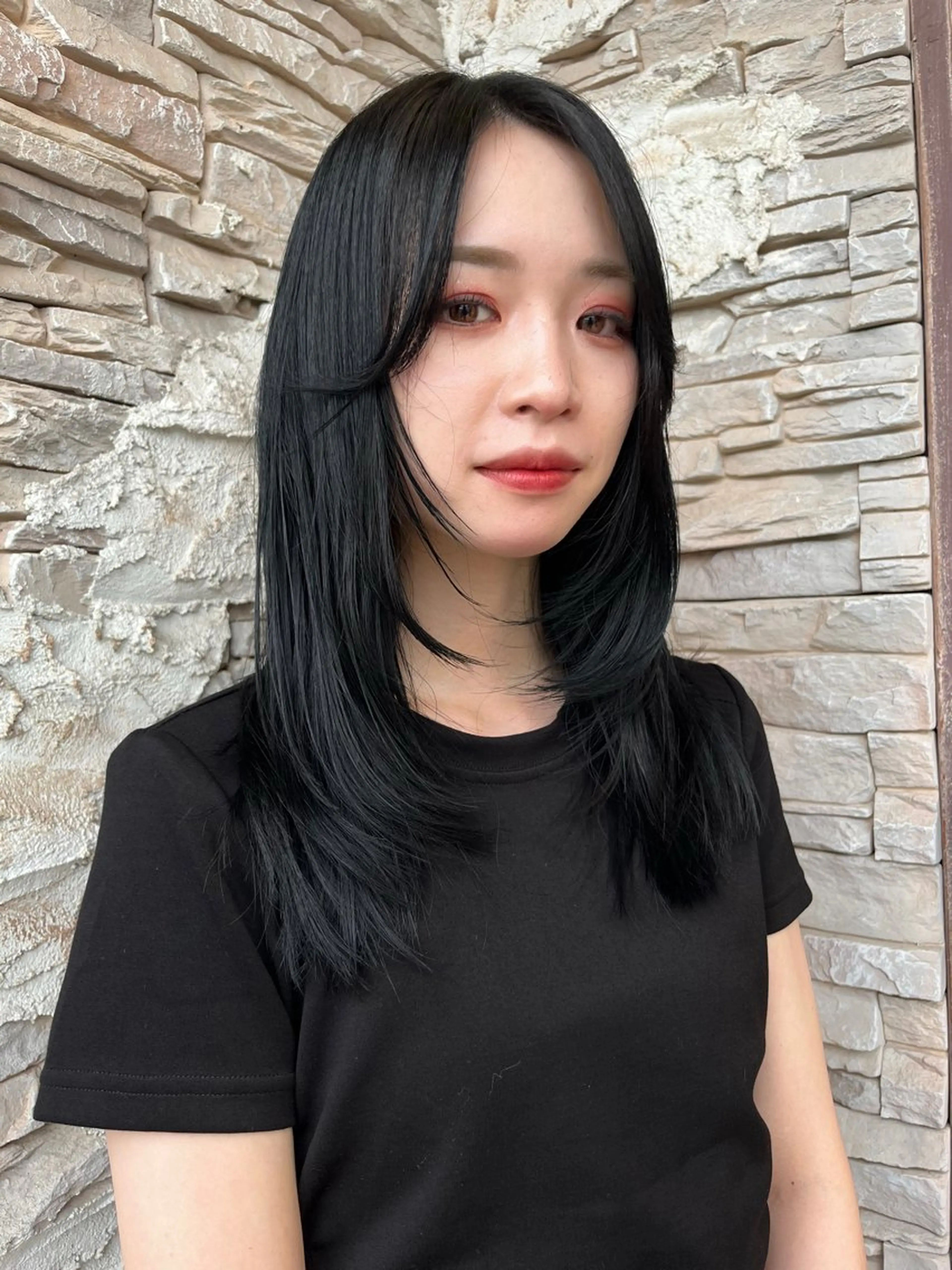 ロング カラー 透明感カラー くびれヘア 顔周りカット 韓国風ヘア レイヤーカット 💫レイヤーカット✨ 透明感カラー工藤雄大のヘアスタイル