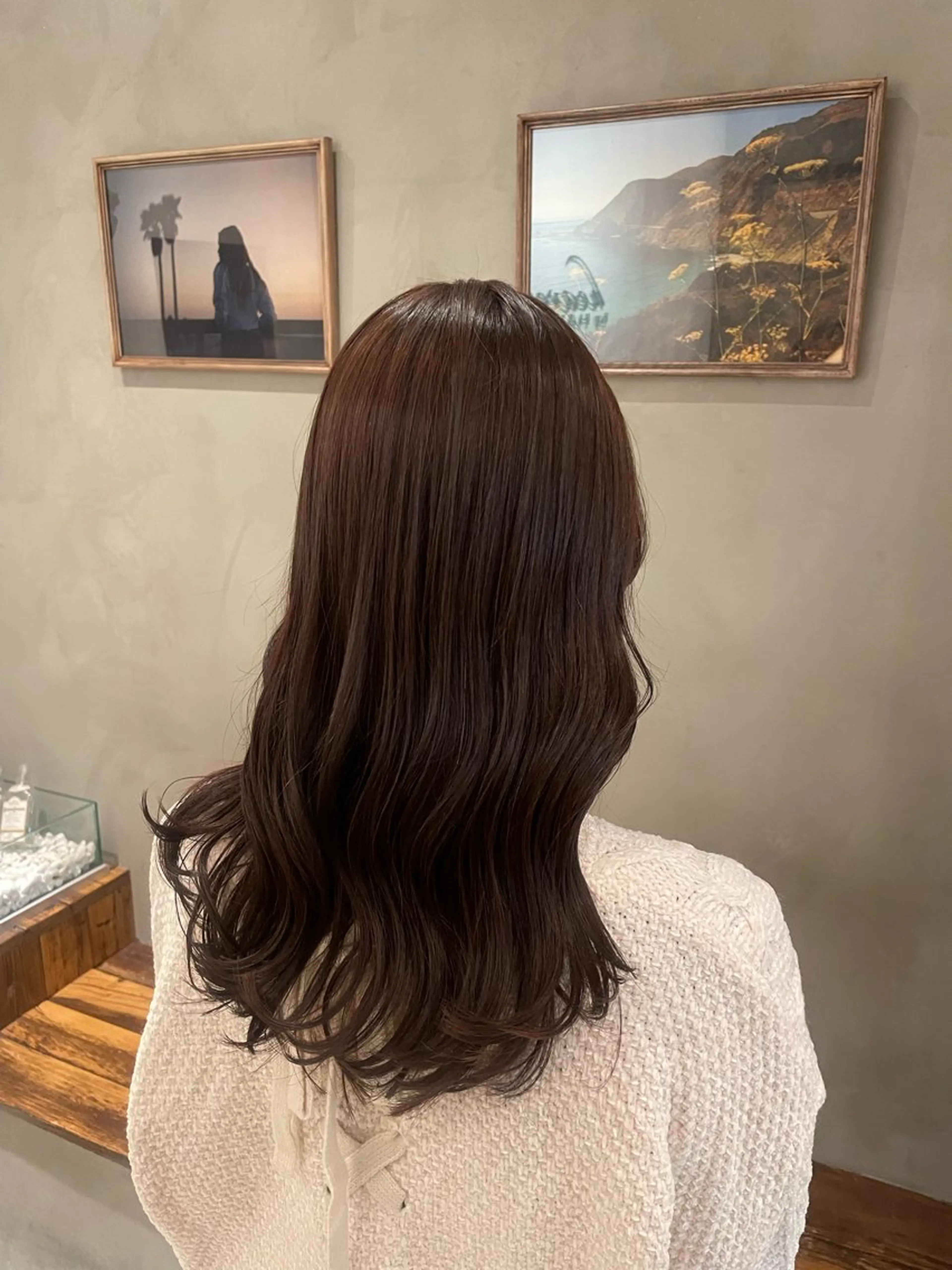 ミディアム カラー カット ヘアカラー トリートメント 新宿 /透明感カラー レイヤー/NANAのヘアスタイル