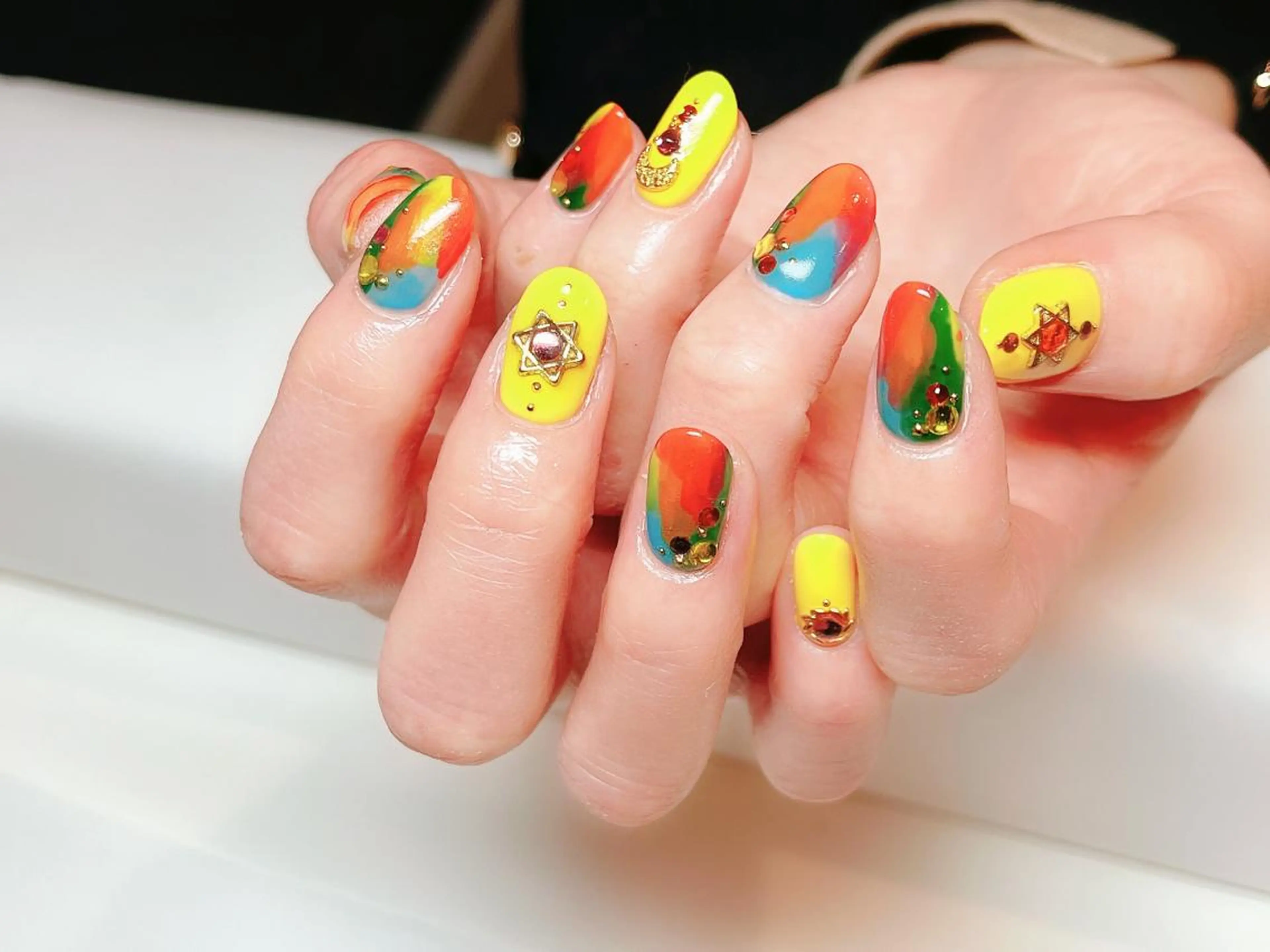 ネイル 持ち込み Protea ❁⃘*.ﾟ清家 美穂のネイルデザイン