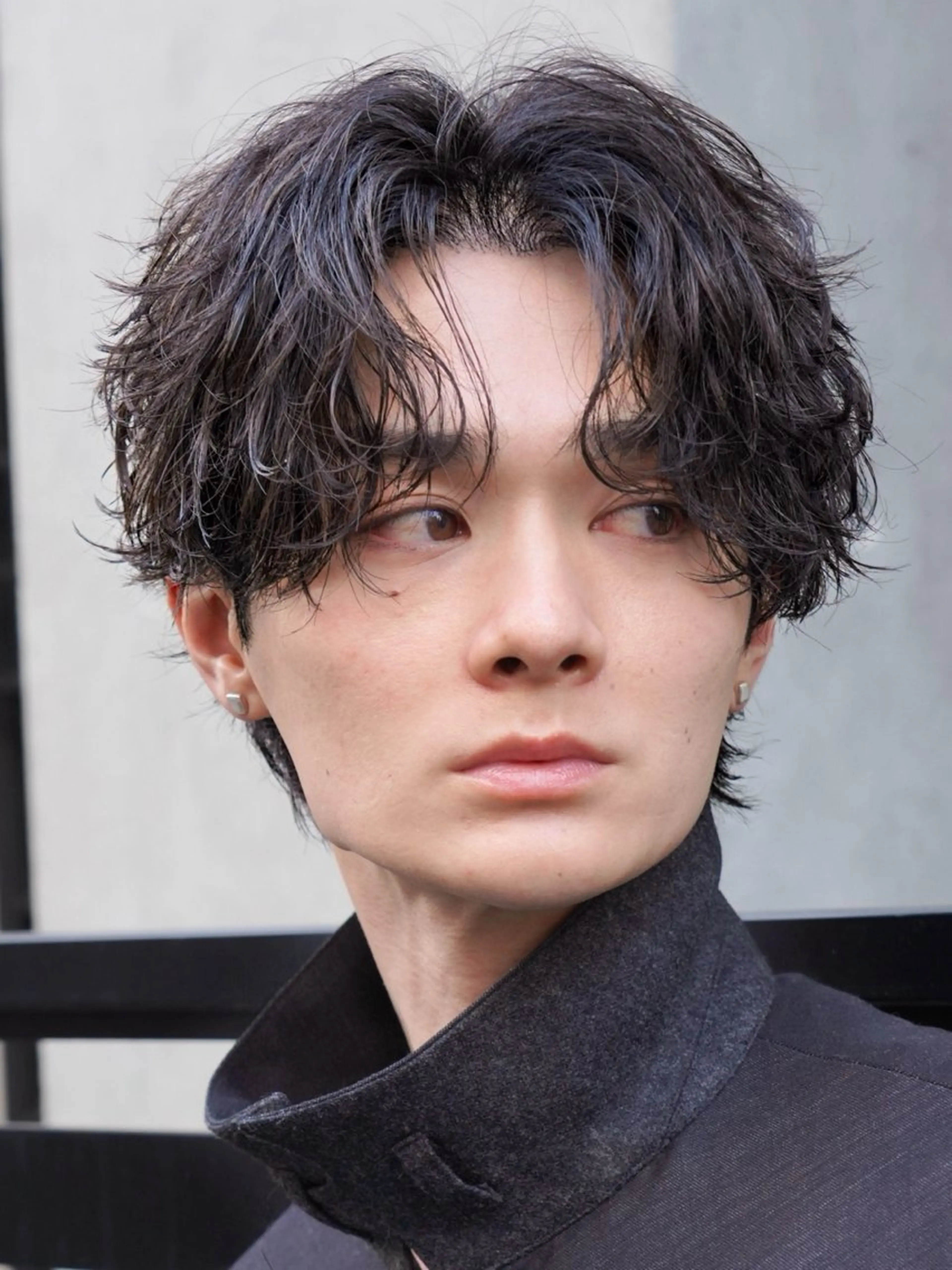 ミディアム パーマ メンズ 原宿/メンズパーマ 悠里のヘアスタイル