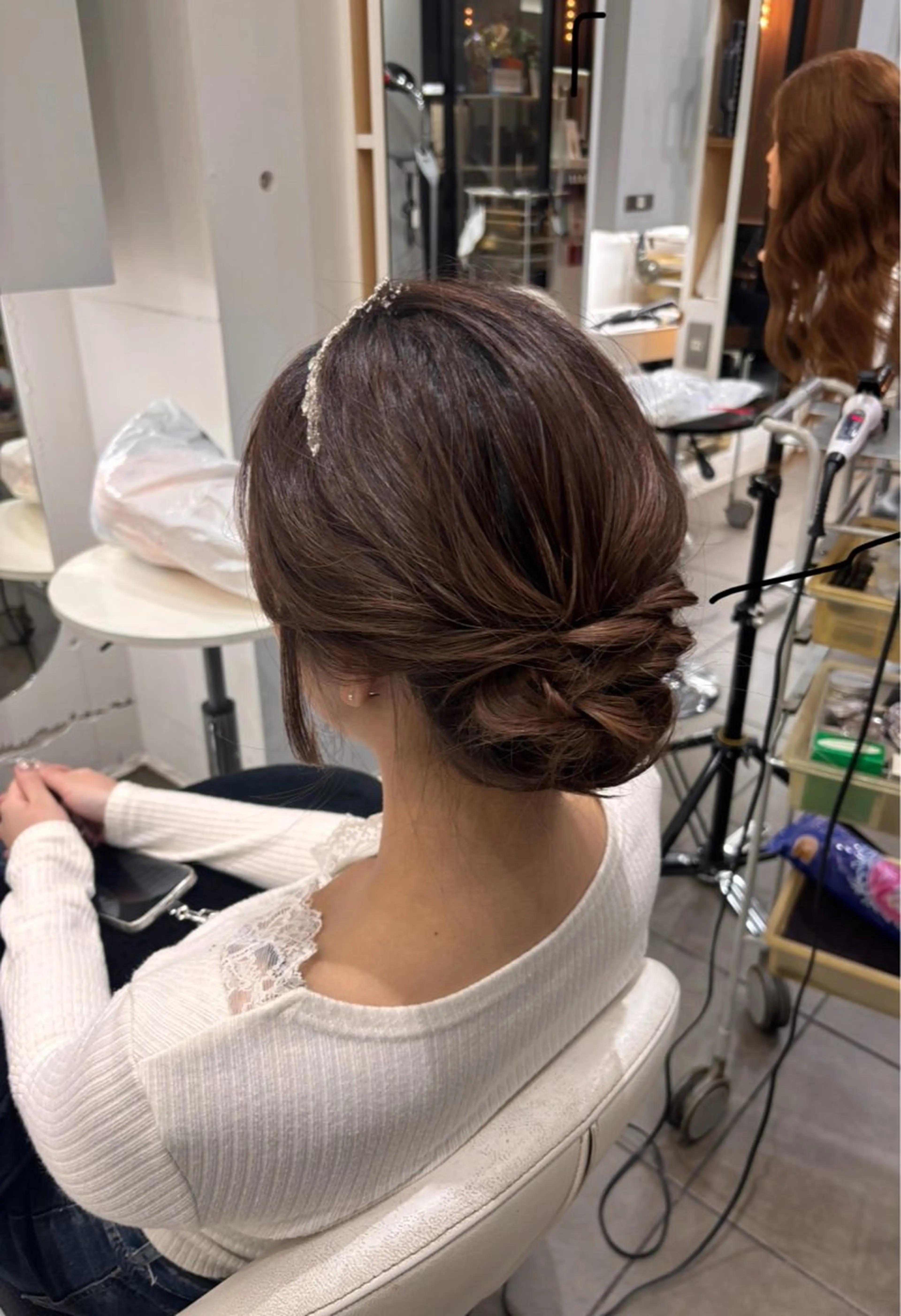 セミロング ヘアセット 𝗬𝗨𝗔 🐈‍⬛のヘアスタイル