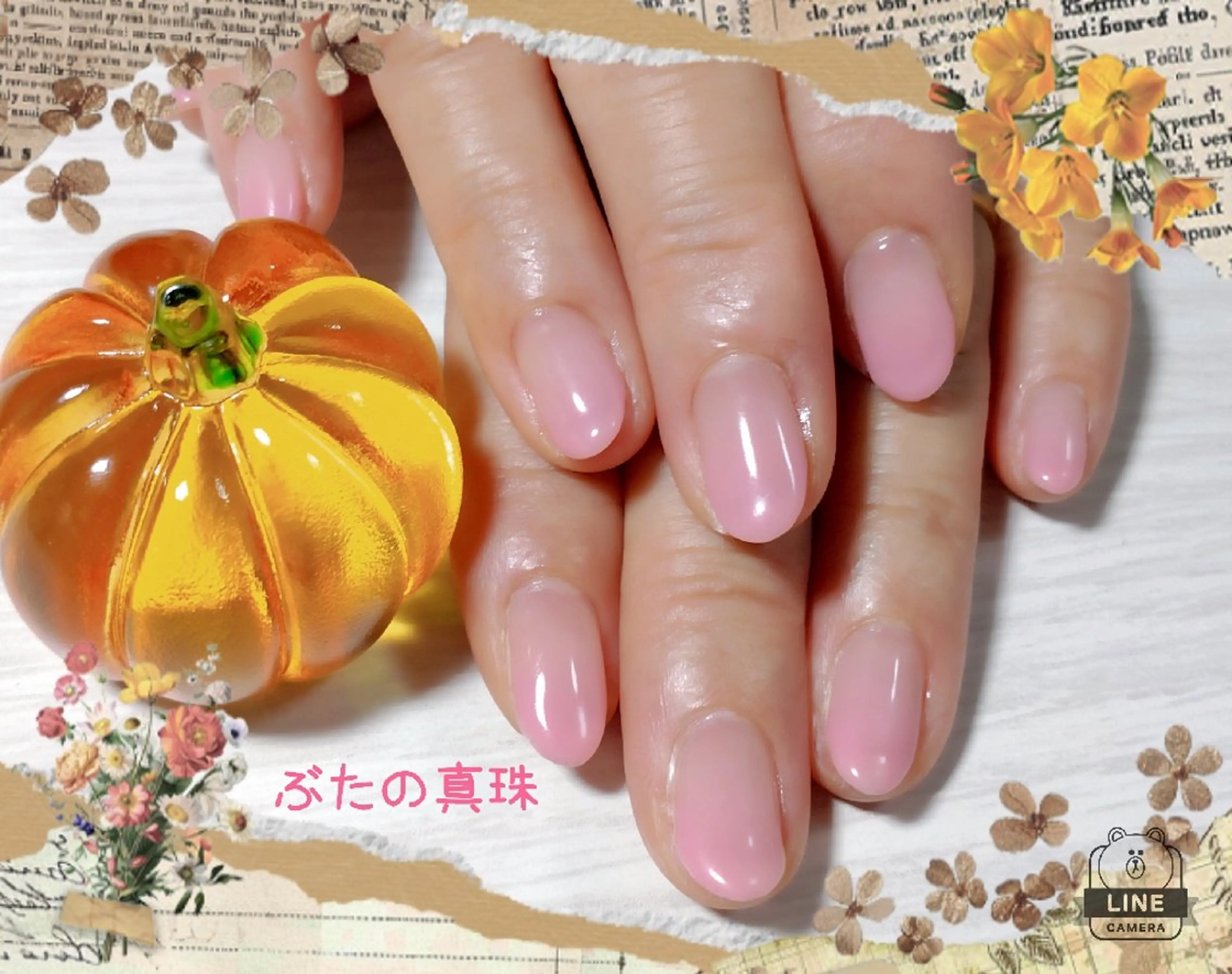 ネイル グラデーション ピンク ハンドネイル 林 珠里のネイルデザイン