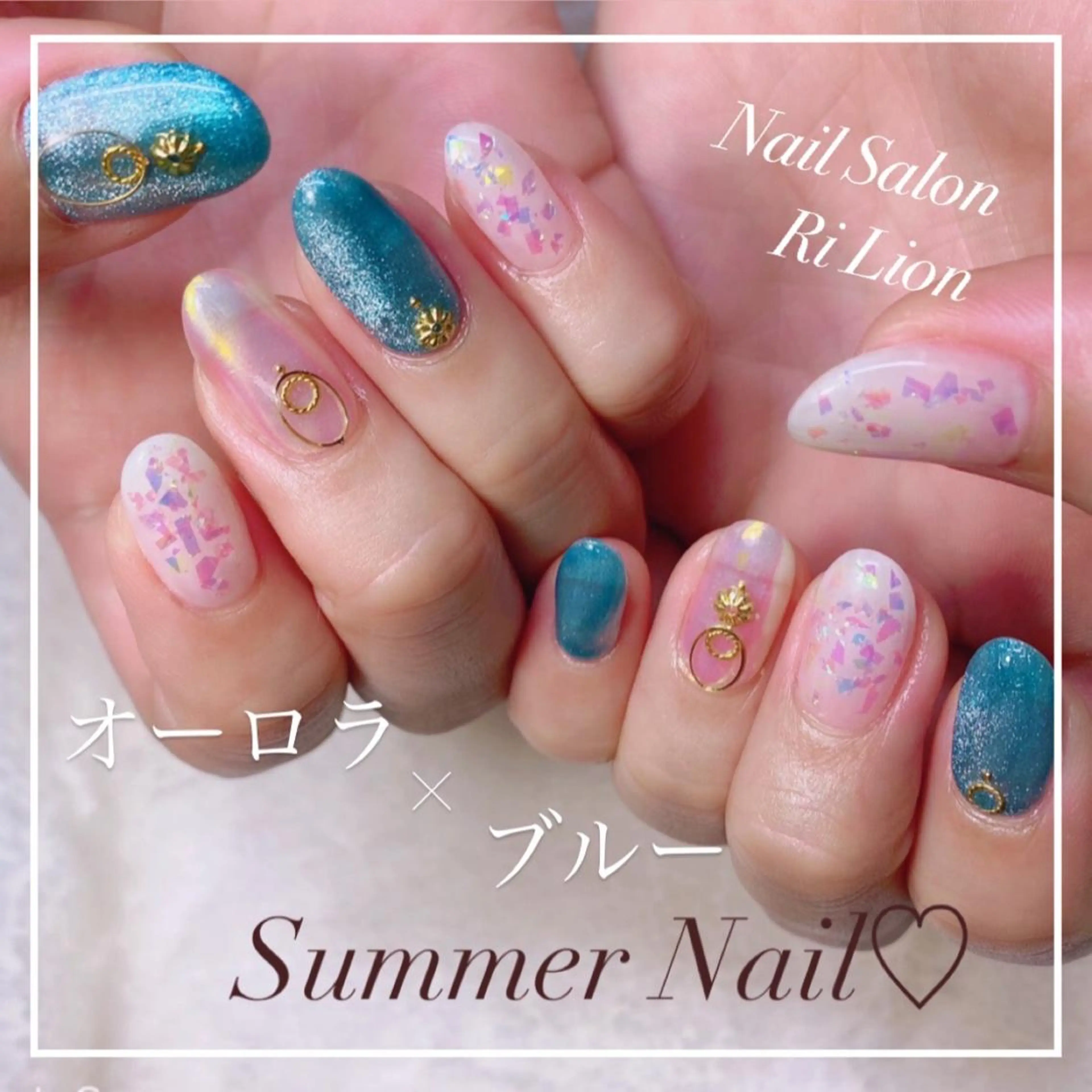 ネイル RiLion💗 Risa🦋💜のネイルデザイン