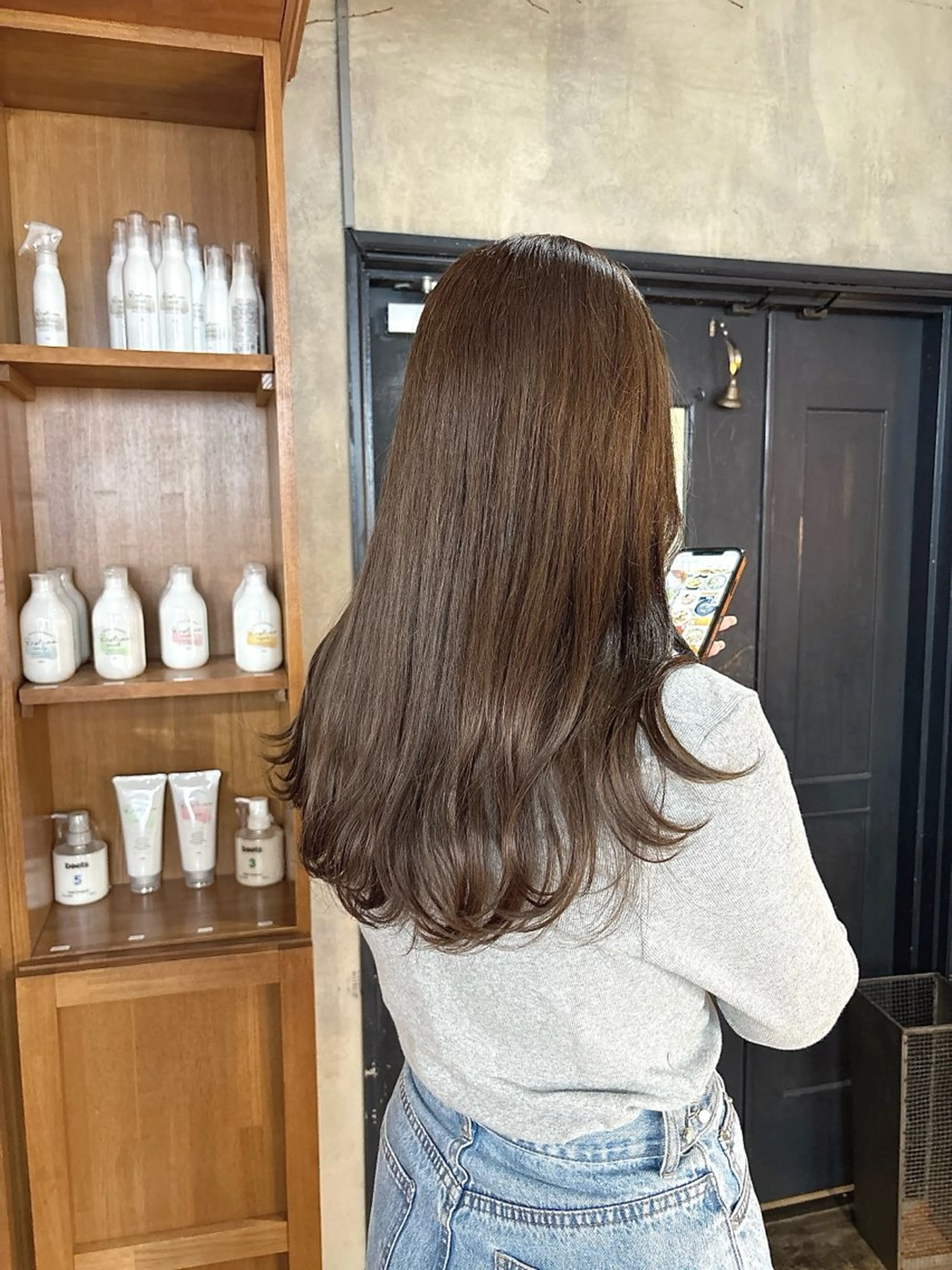 ロング カラー カット ヘアカラー 梅田美容室 山崎海波のヘアスタイル