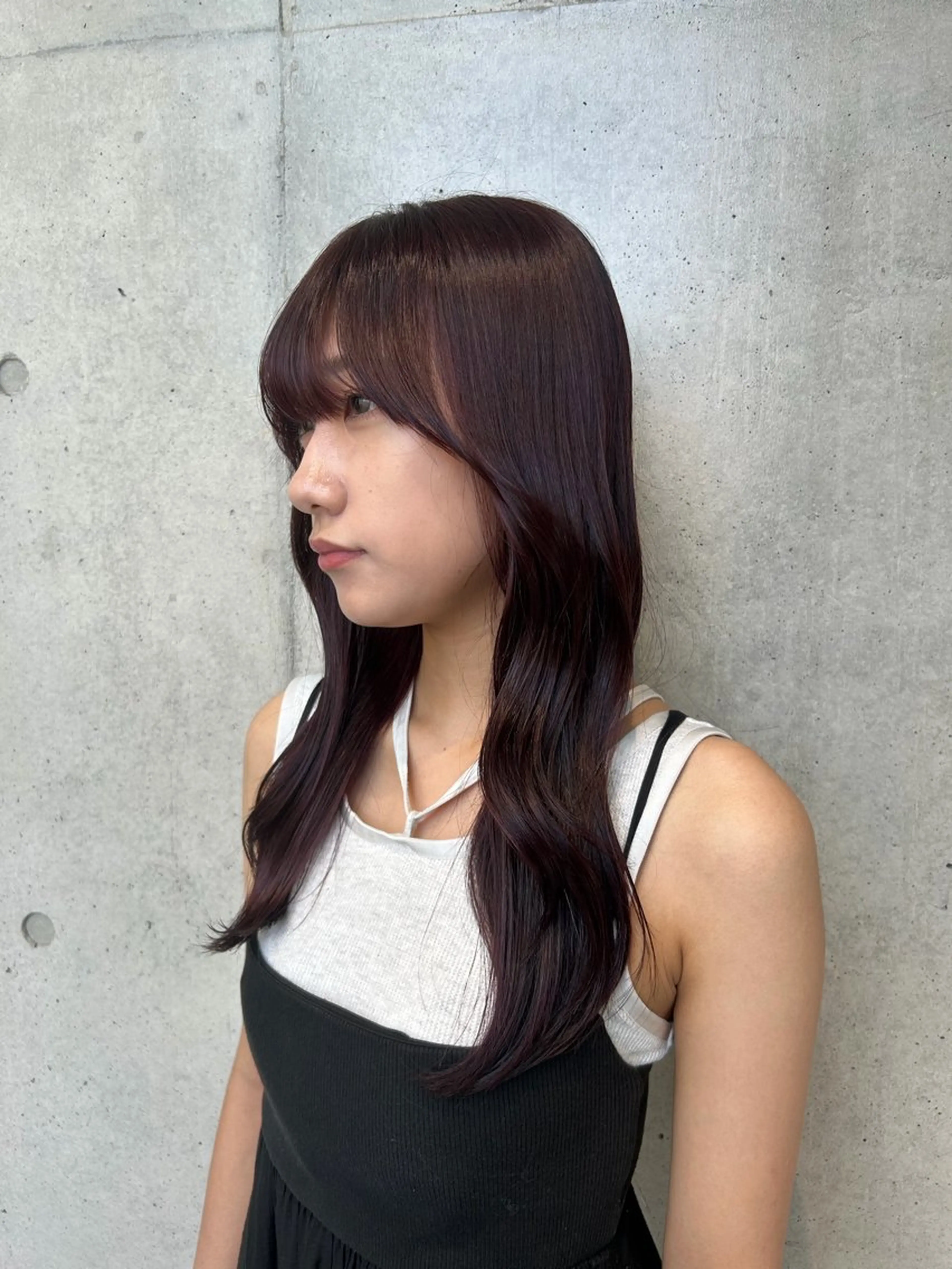 ロング カラー ヘアアレンジ ヘアカラー トリートメント ボブ艶モテカラー🫧 カリンのヘアスタイル