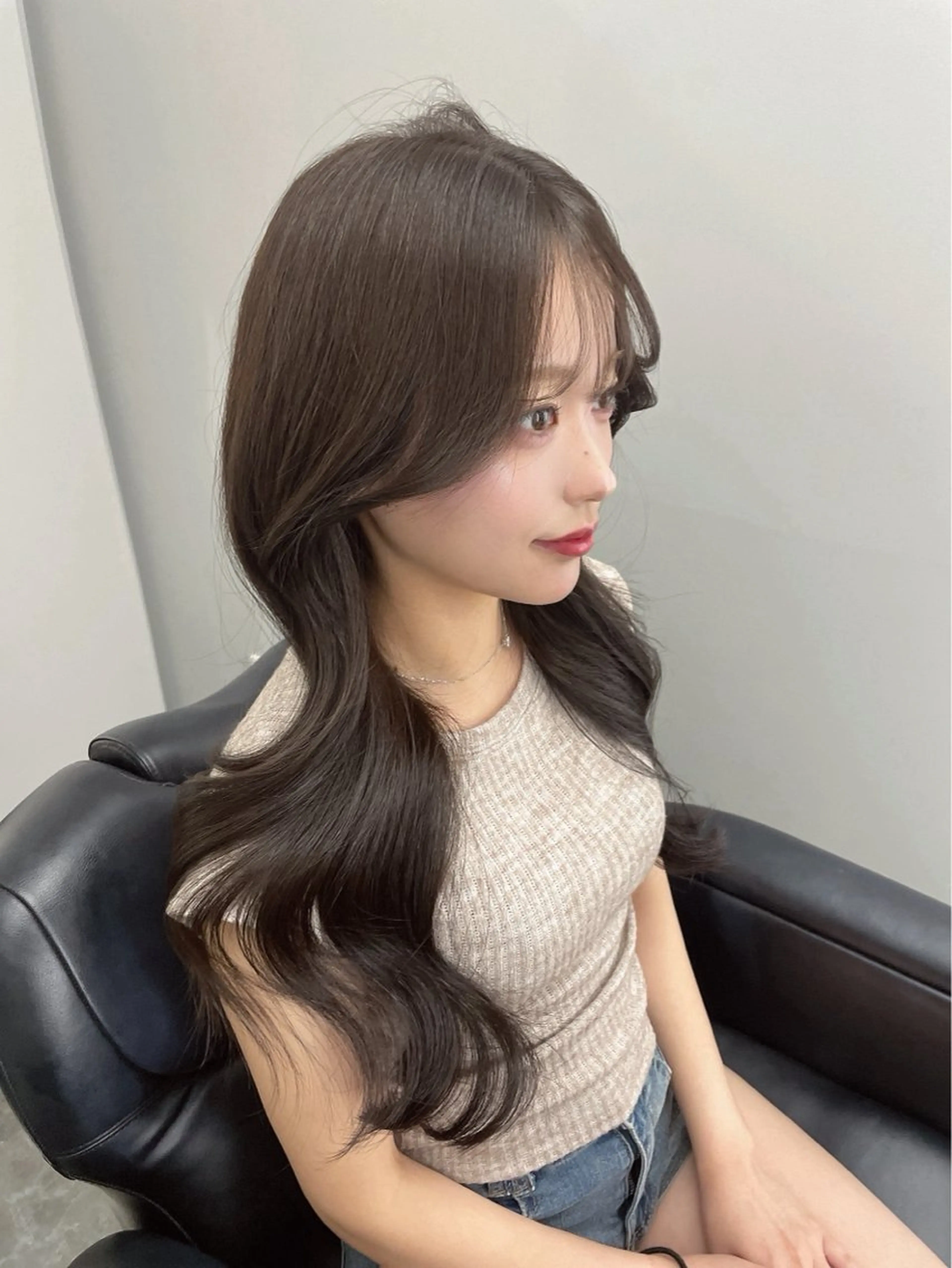 ロング カラー カット 髪質改善/レイヤー/ 透明感カラー/桃谷翼のヘアスタイル