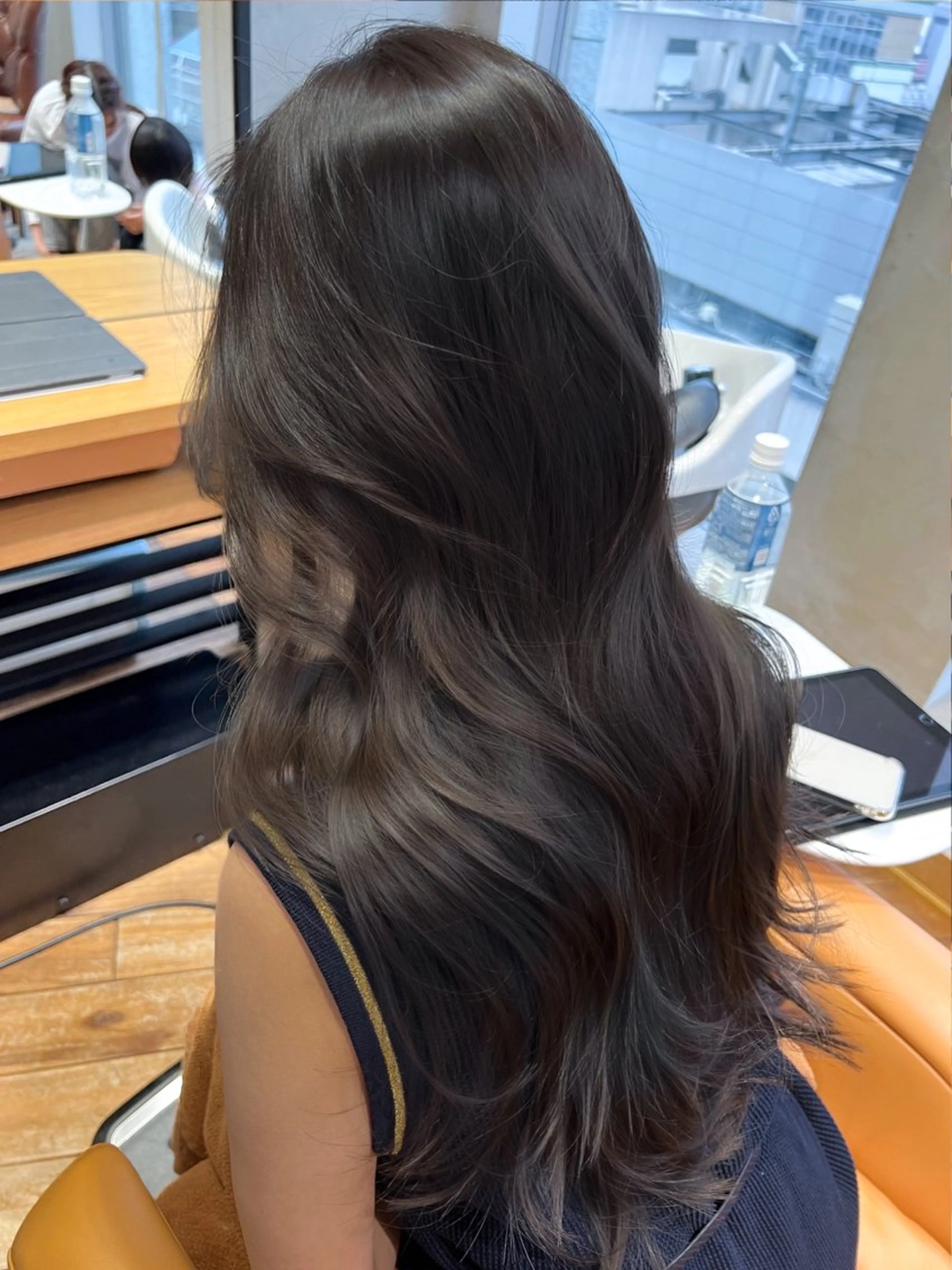 ロング カラー 韓国ヘア🇰🇷／ 艶カラー鈴木萌愛🩶のヘアスタイル