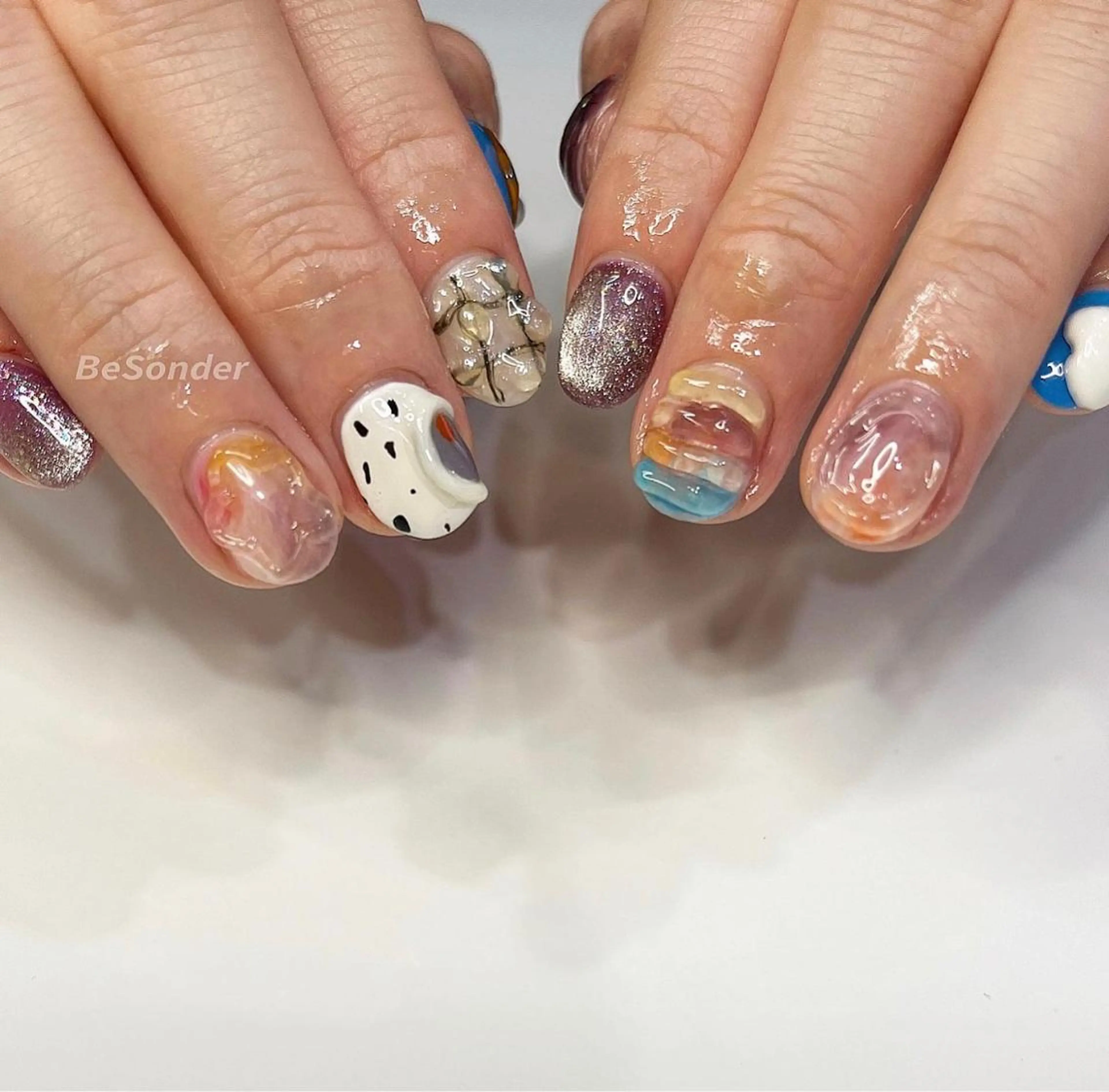 ネイル ハンドネイル 𝐅𝐢𝐢【本町/ ネイル】Miho💜のその他イメージ