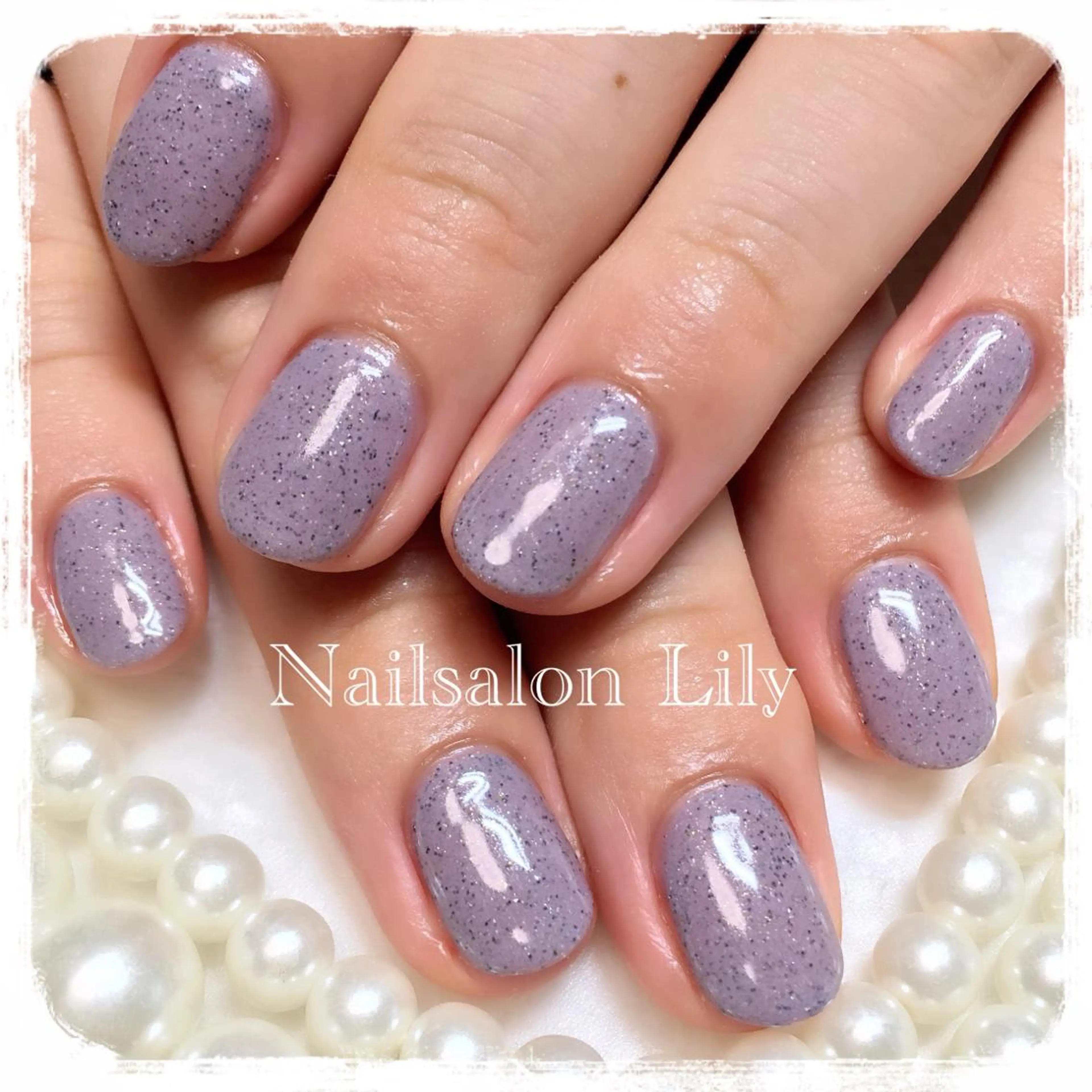 ネイル ワンカラーネイル Lily*nail 🌻Mii🌻のネイルデザイン