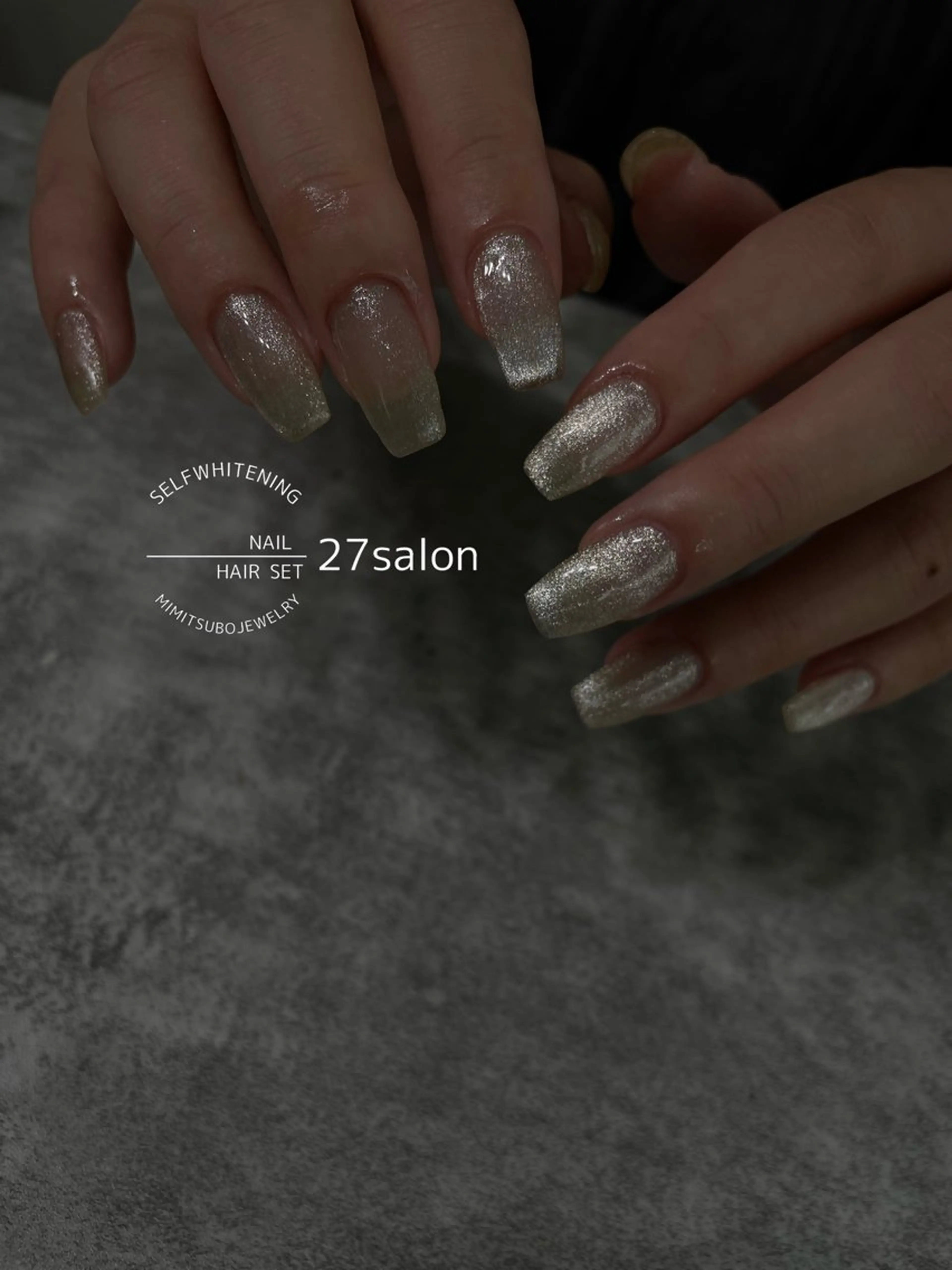 ネイル マグネットネイル ハンドネイル 27salon yuinaのネイルデザイン