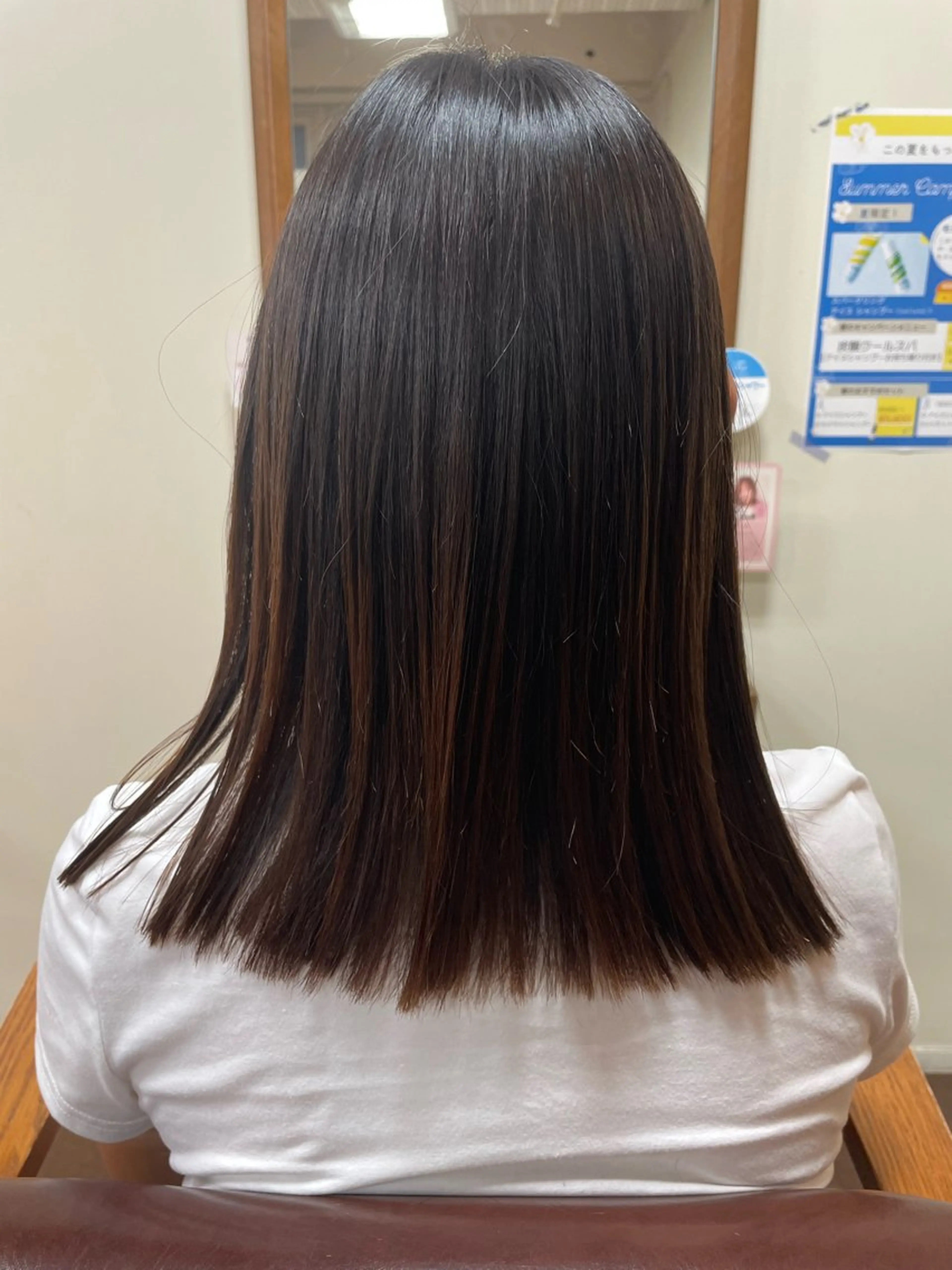 セミロング 縮毛矯正 カット 望月彩斗 /元住吉のヘアスタイル