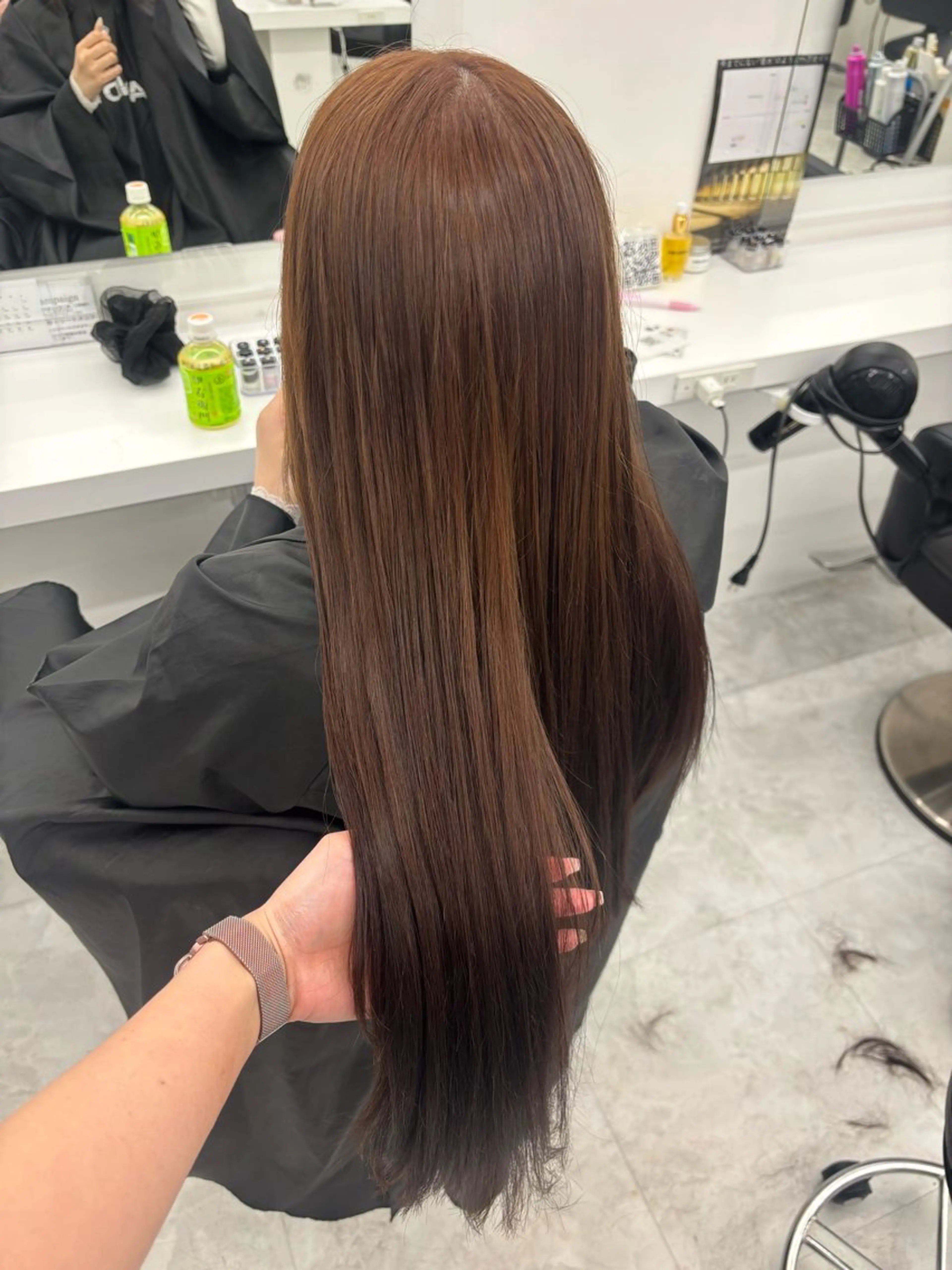 カラー ヘアカラー トリートメント かわいい艶髪🤍 れいな🤍のヘアスタイル