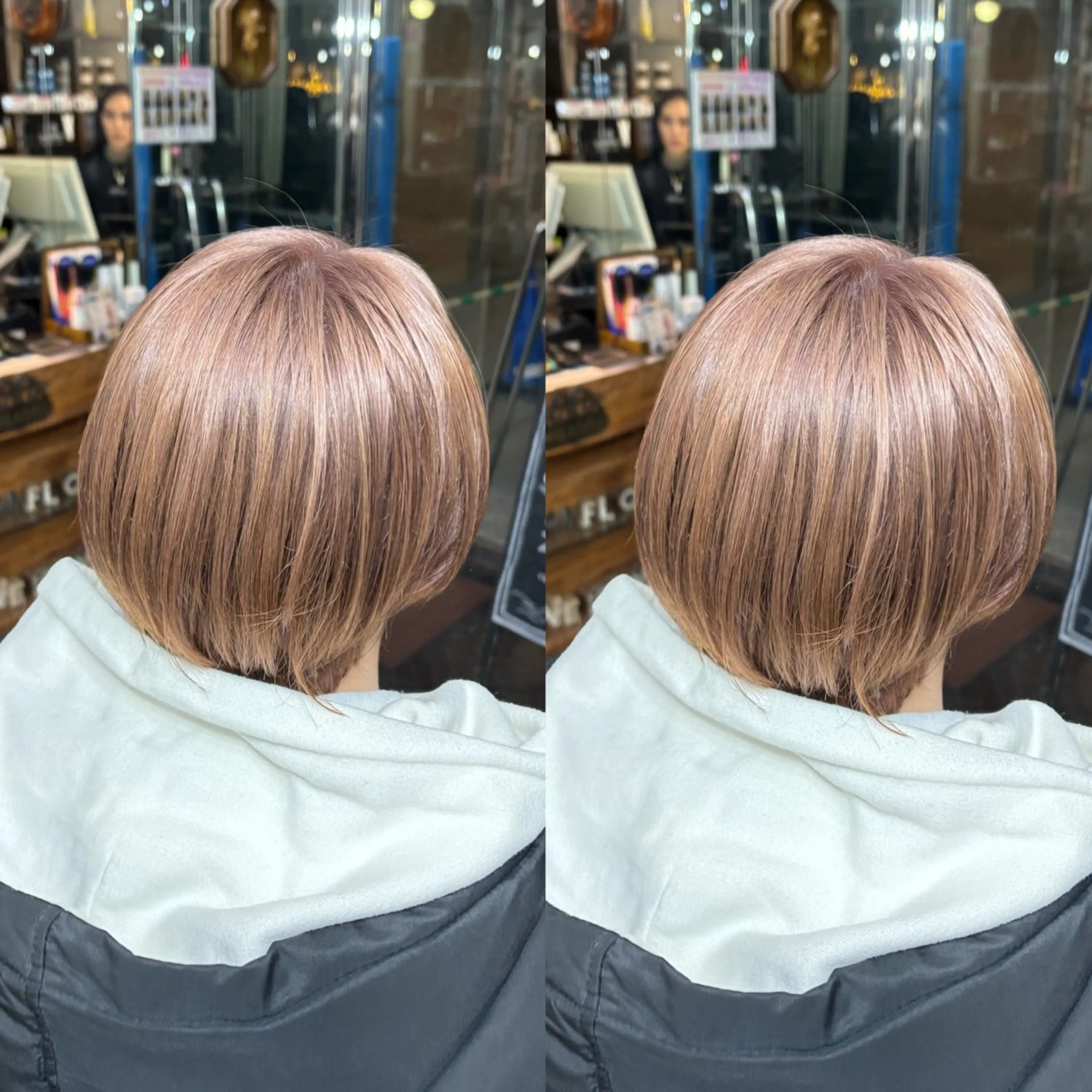 ☻リタッチブリーチダブルカラー+前髪カット+うる艶トリートメント☻の写真