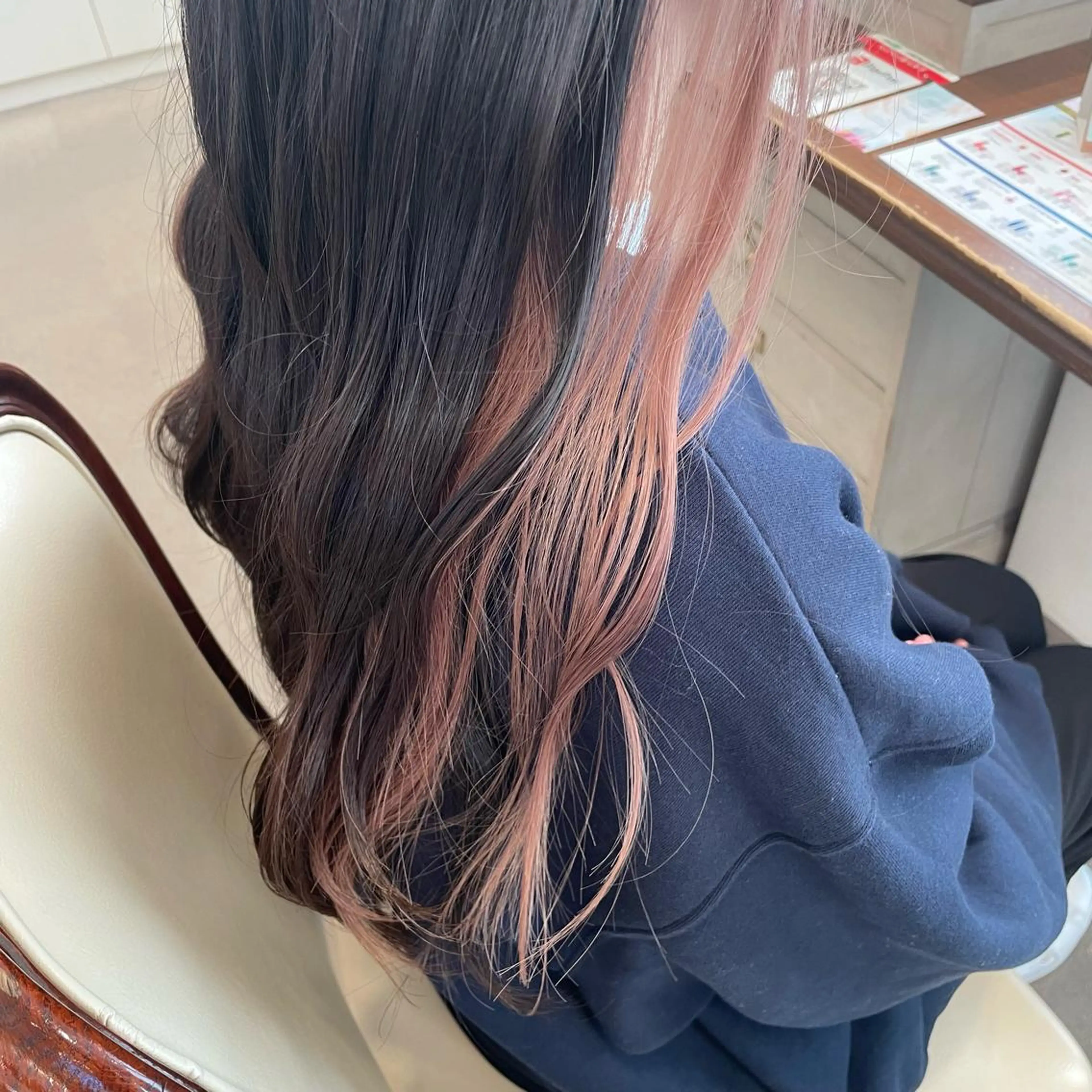 ロング カラー ベージュカラー ピンクカラー ヘアカラー トリートメント 🍪ﾖｼｲﾊﾙﾈ🍪 ﾗﾍﾞﾝﾀﾞｰｶﾗｰのヘアスタイル