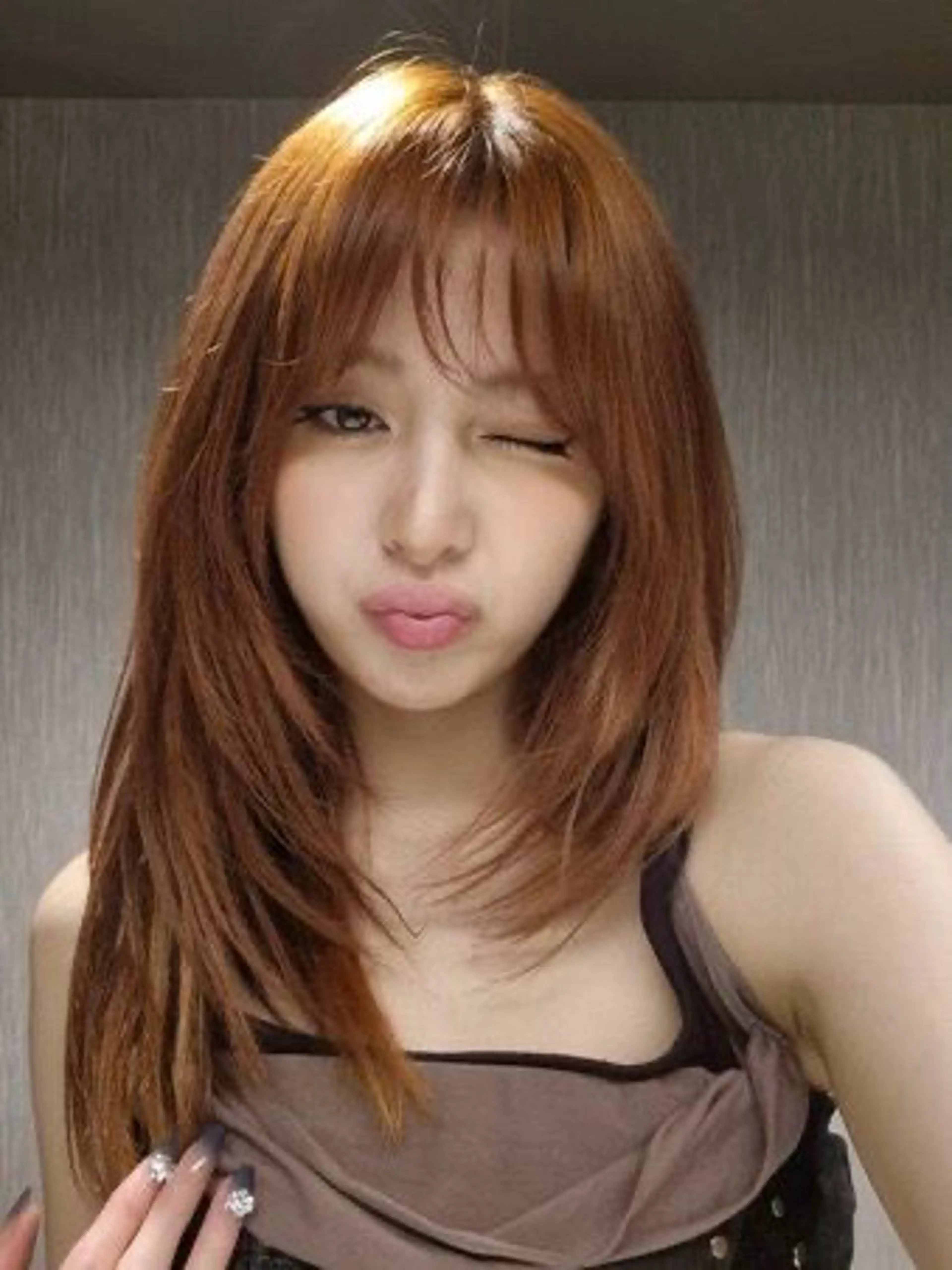 ロング ヘアアレンジ カット トリートメント ヘッドスパ ヘアセット 🥯縮毛/レイヤー/ ベージュヘア🥯のヘアスタイル