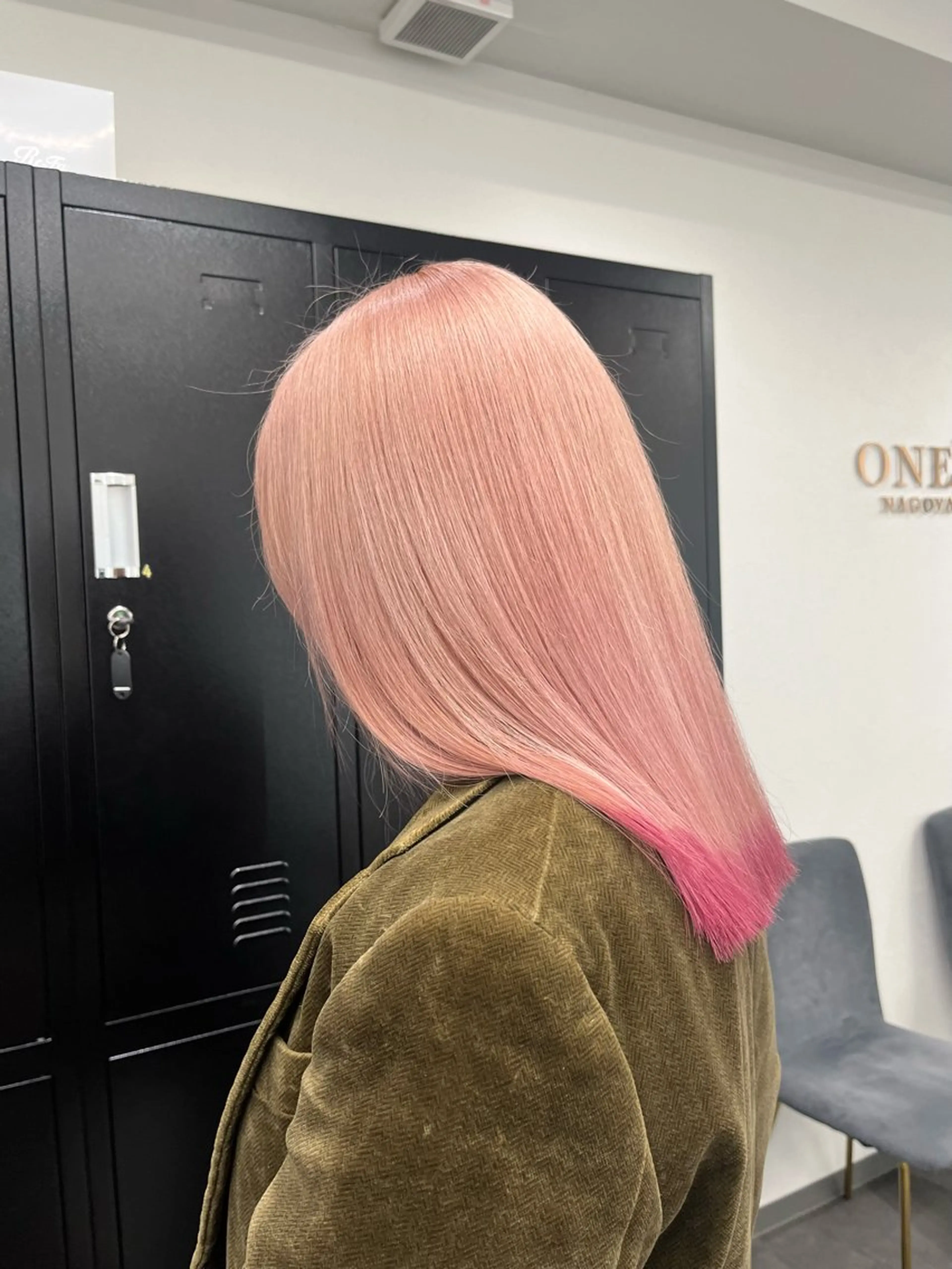 ミディアム カラー ハイトーン/透明感 髪質改善/rinaのヘアスタイル