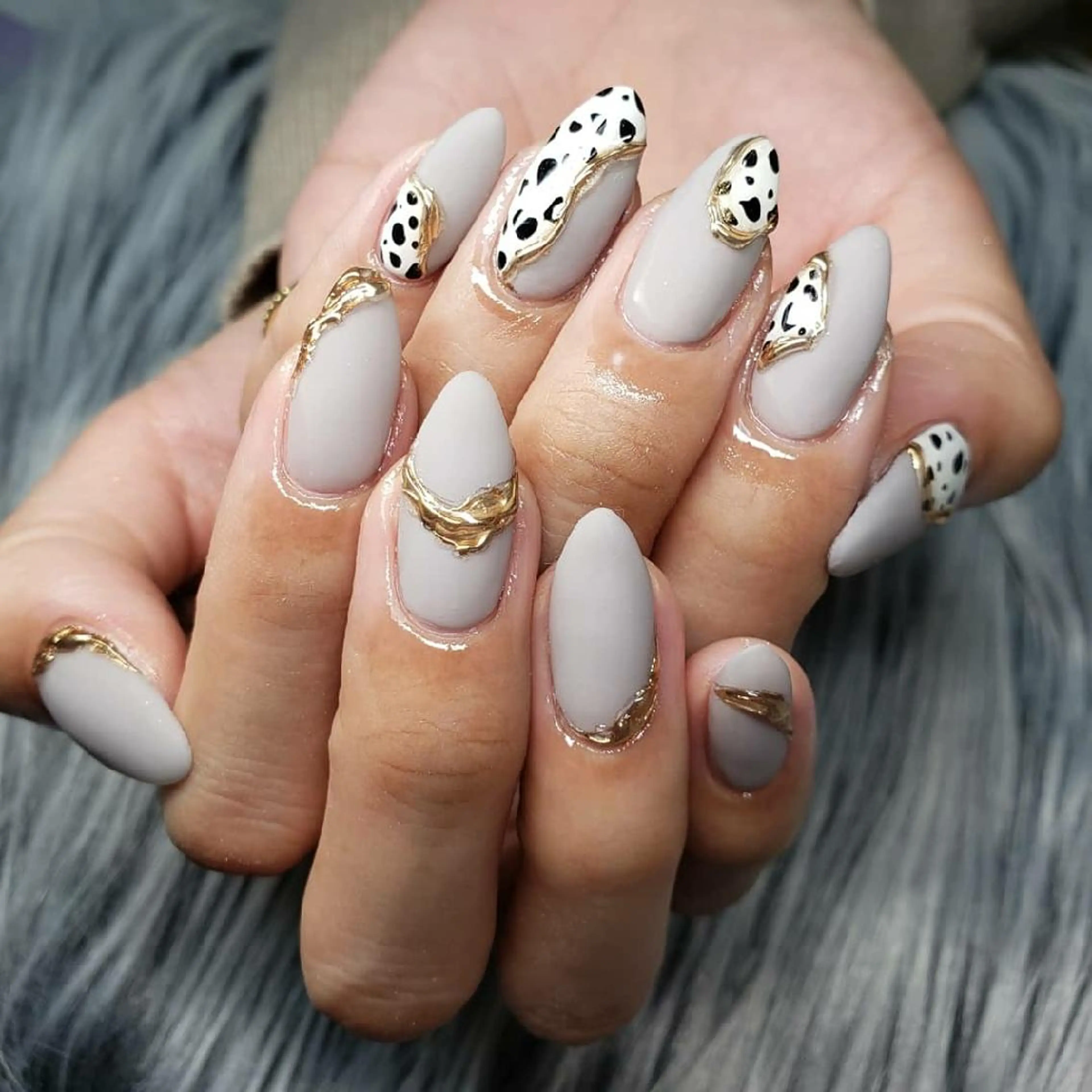 ネイル マットネイル ニュアンスネイル 冬ネイル Nail salon Coco【溝の口駅】のネイルデザイン