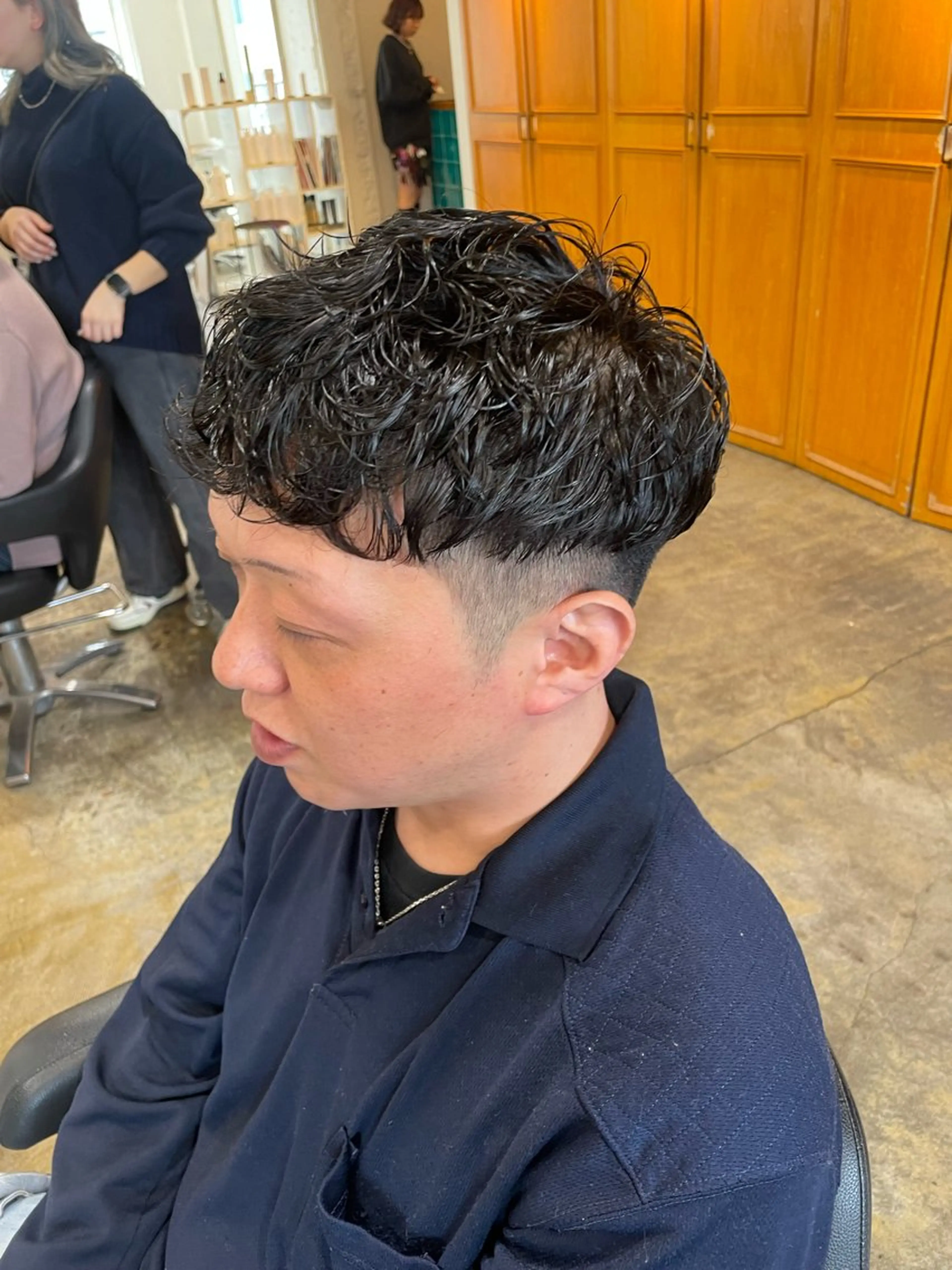 ショート カラー パーマ メンズ 韓国ヘア/wカラー レイヤー/RIN🎀のヘアスタイル