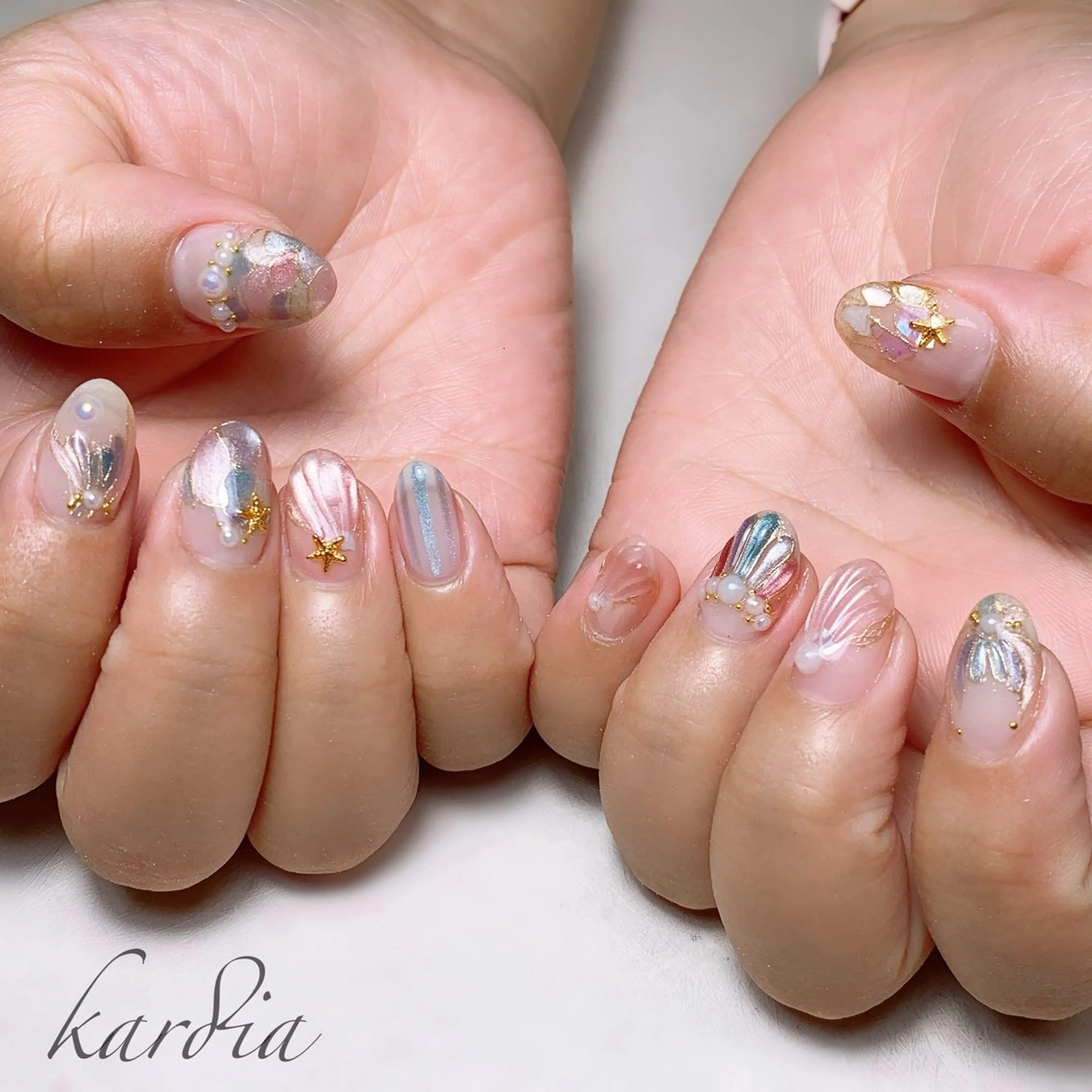 ネイル καρδιά -ｶﾙﾃﾞｨｱ-のネイルデザイン