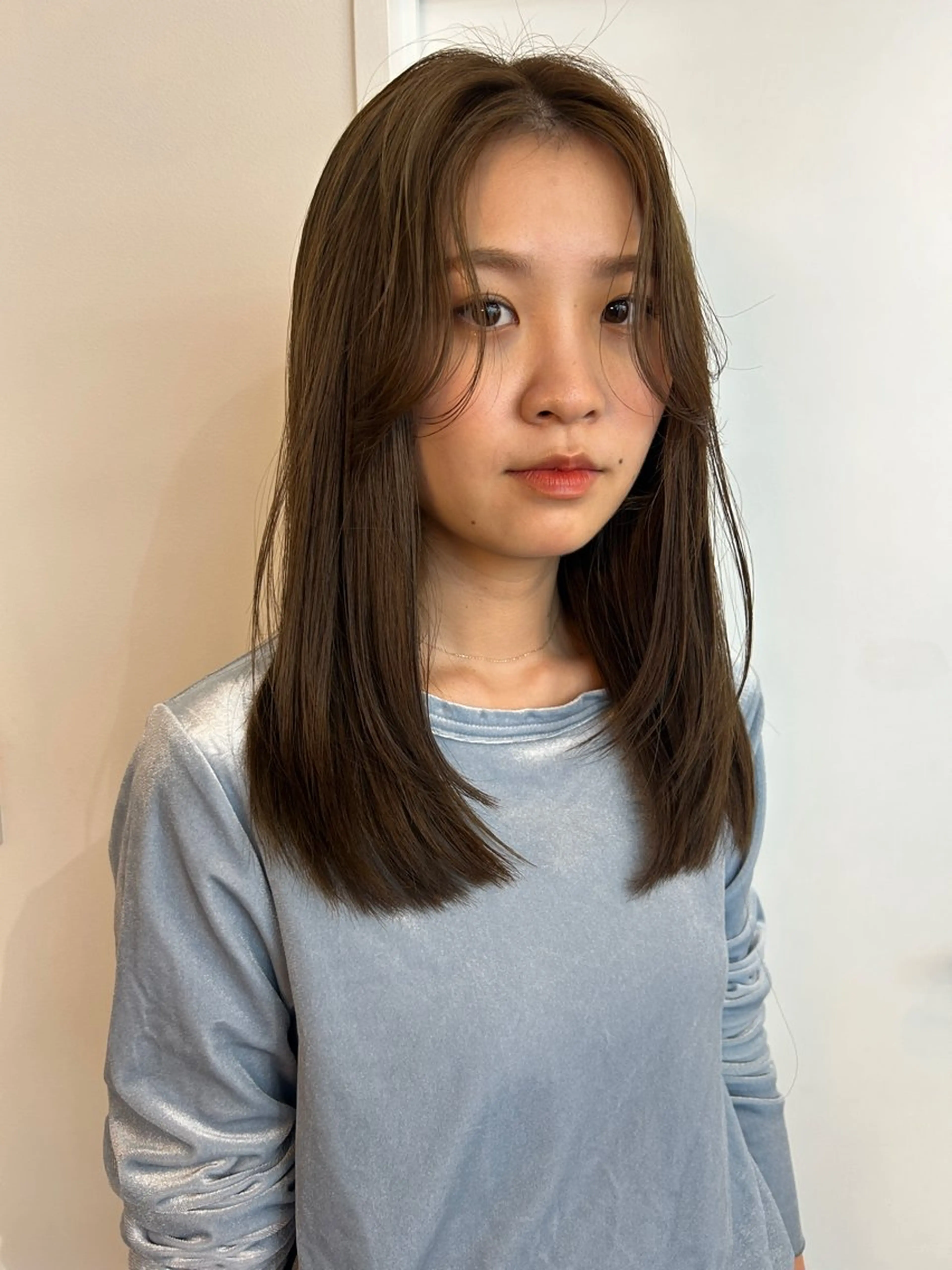 🔖カット+ブリーチなしダブルカラー+トリートメントの写真