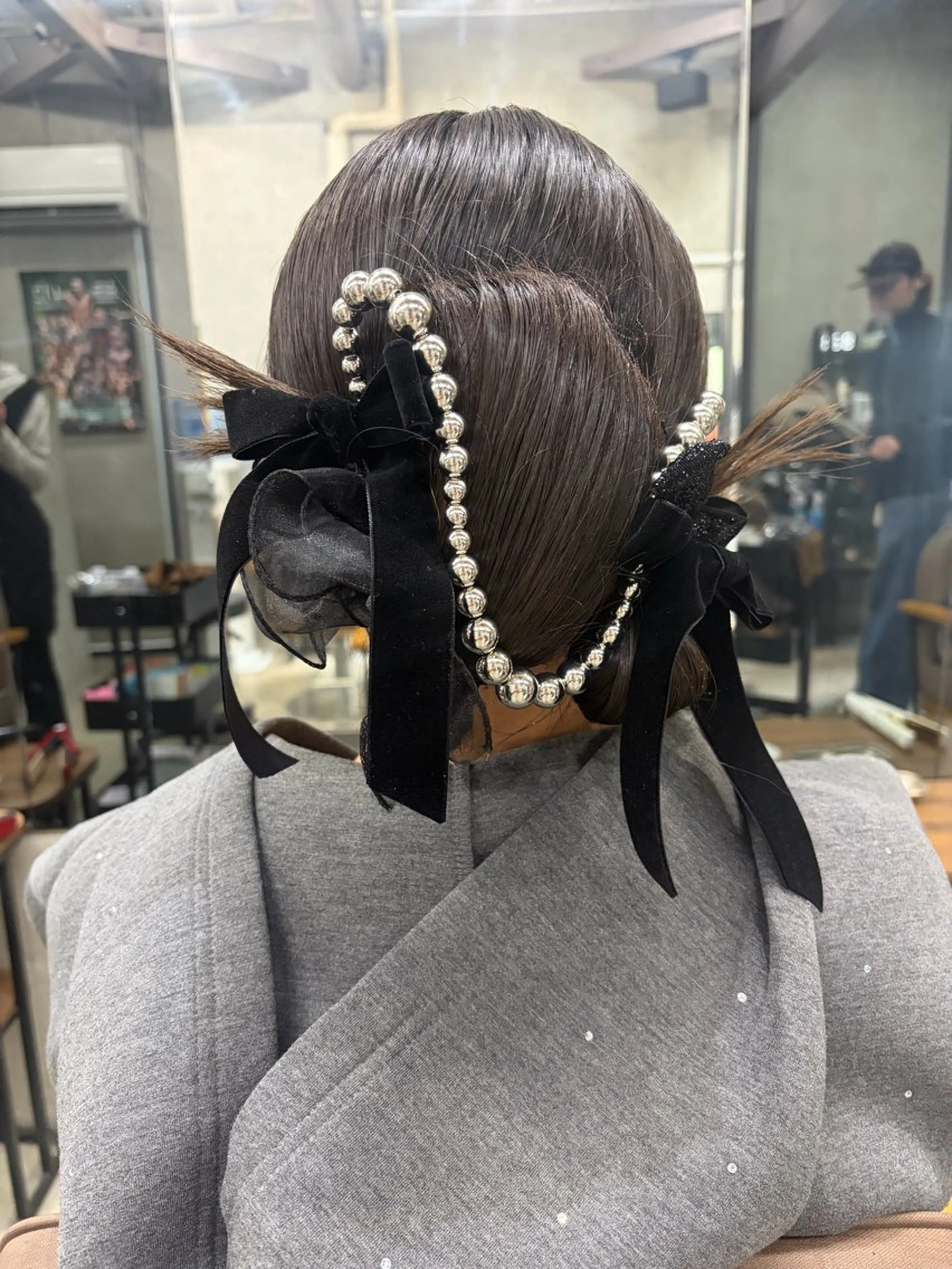 ロング ヘアセット maya レイヤーカットのヘアスタイル