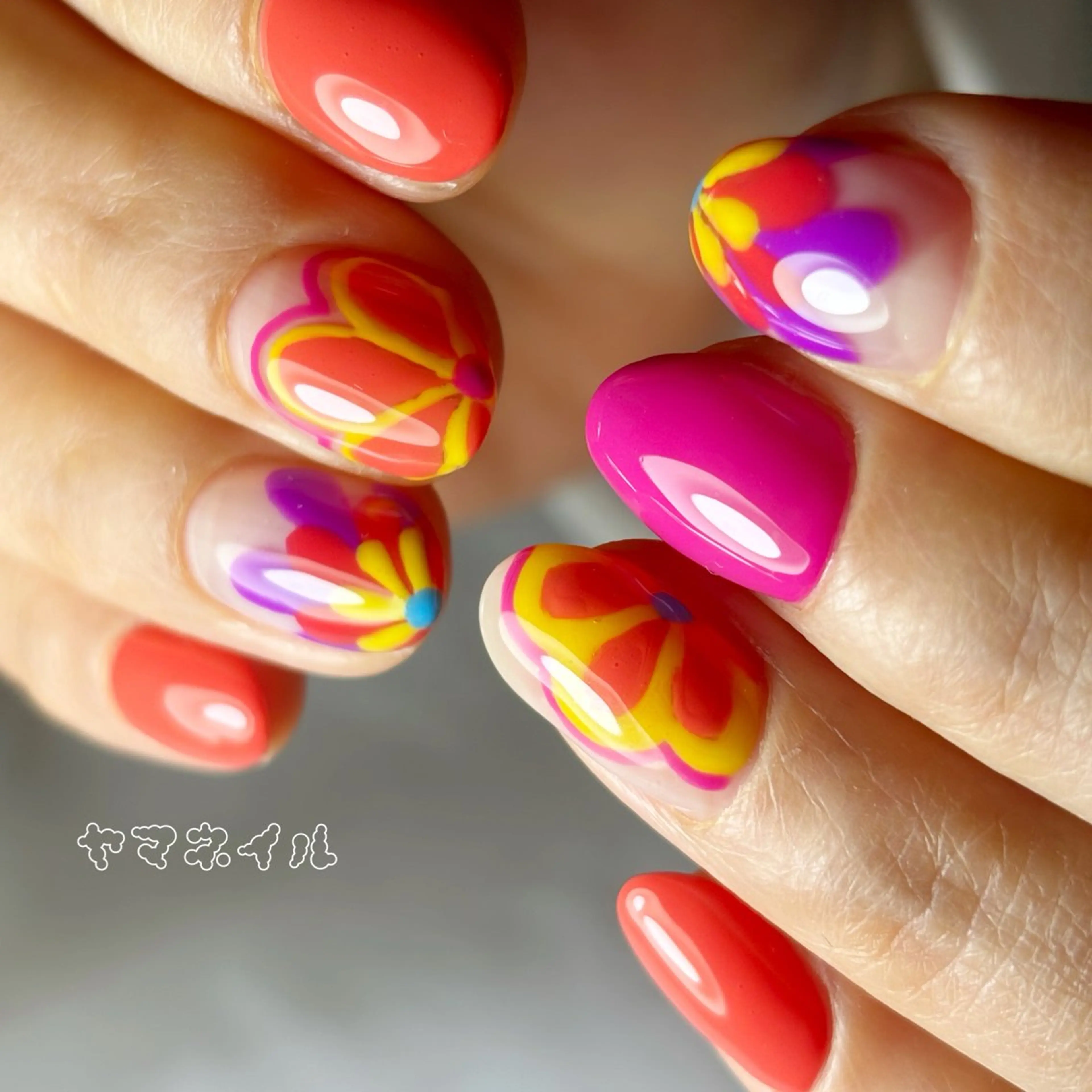 ネイル アートネイル フレンチネイル ネイル＆毛穴洗浄 ヤマネイル 山根のネイルデザイン