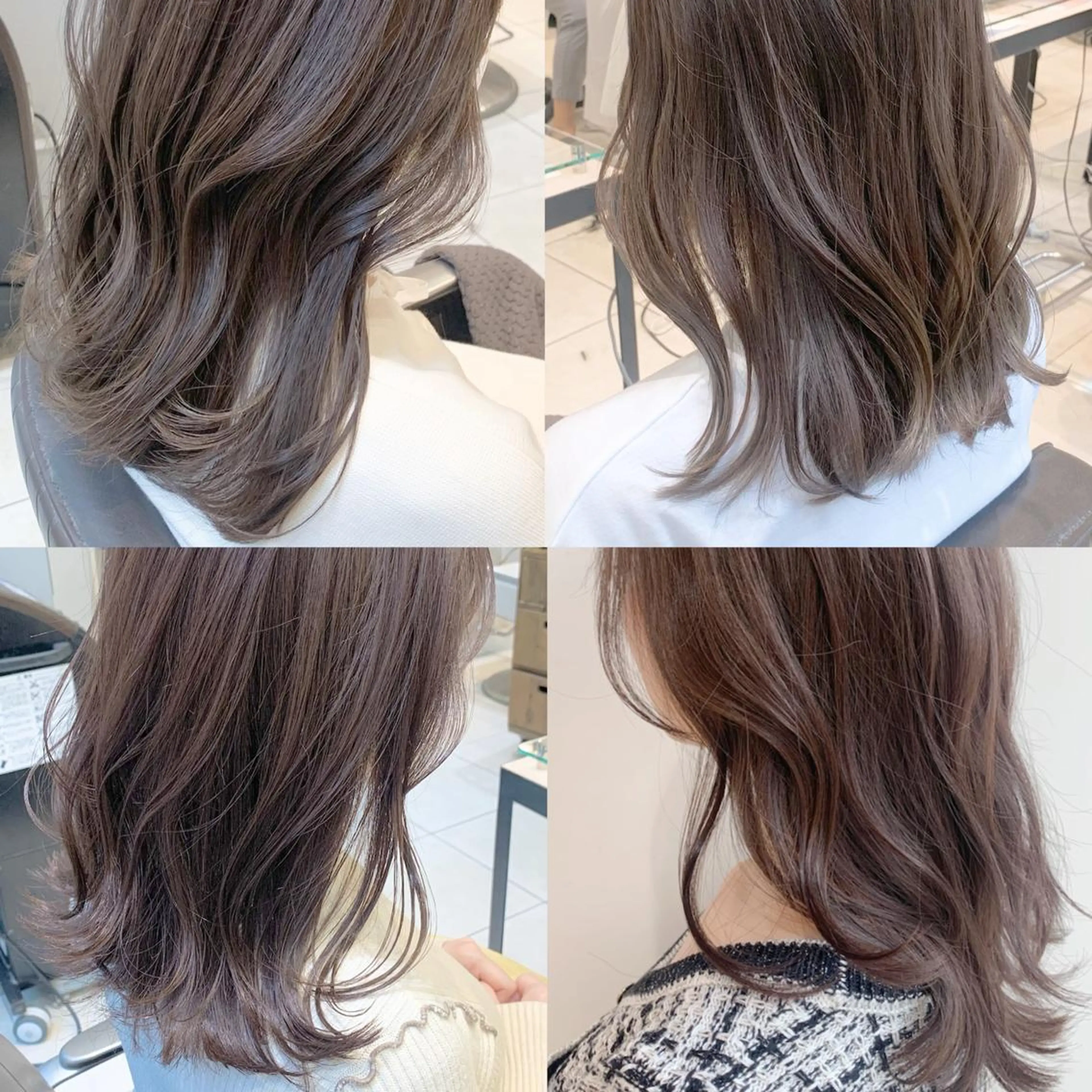 ミディアム 髪質改善 縮毛矯正 トリートメント カット ヘアカラー トリートメント 髪質改善/縮毛矯正 🎀小林 唯 🎀のヘアスタイル