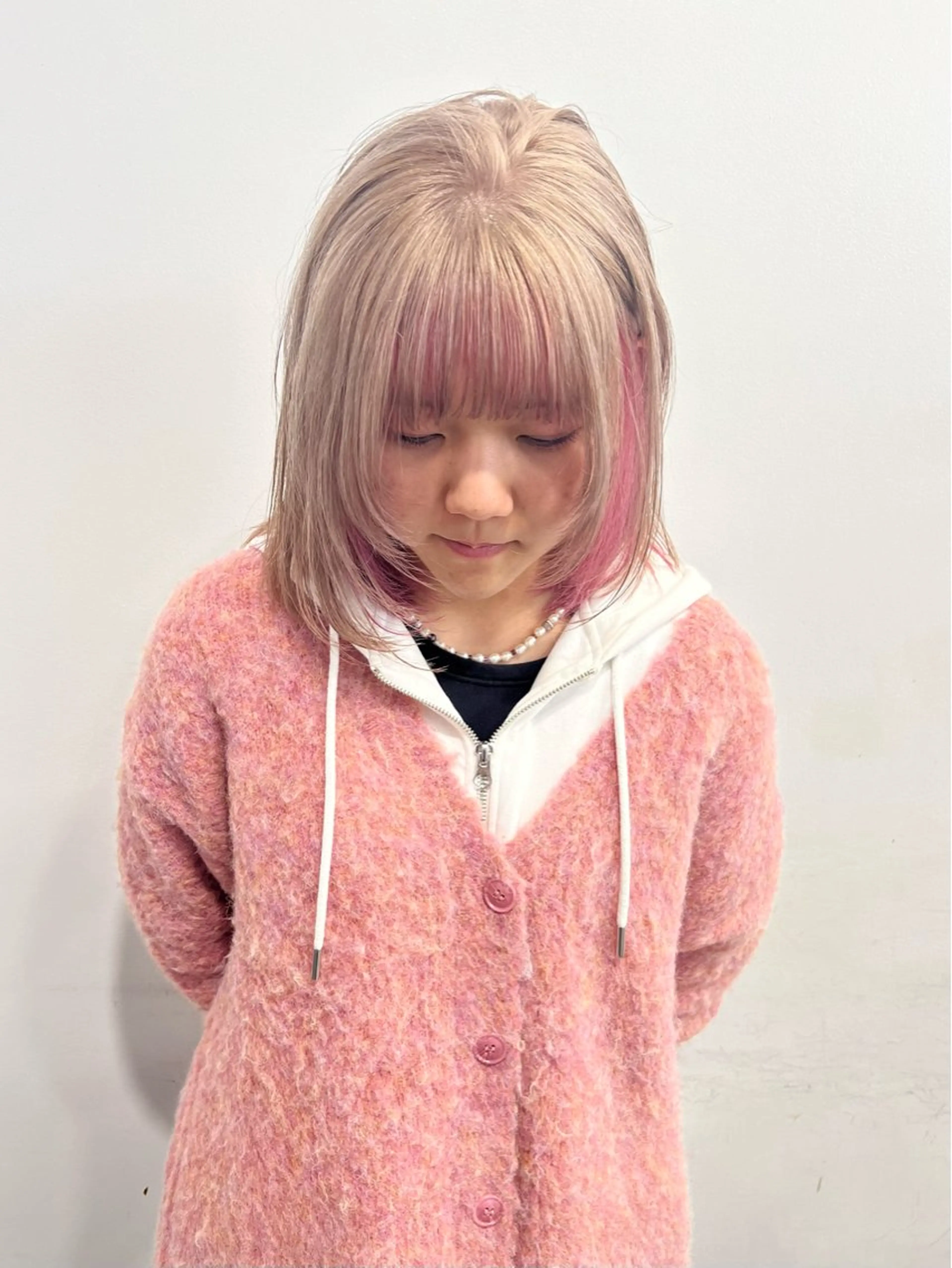 ミディアム カラー ヘアカラー トリートメント 🥃まろやかカラー/ ボブ🥃yujiroのヘアスタイル