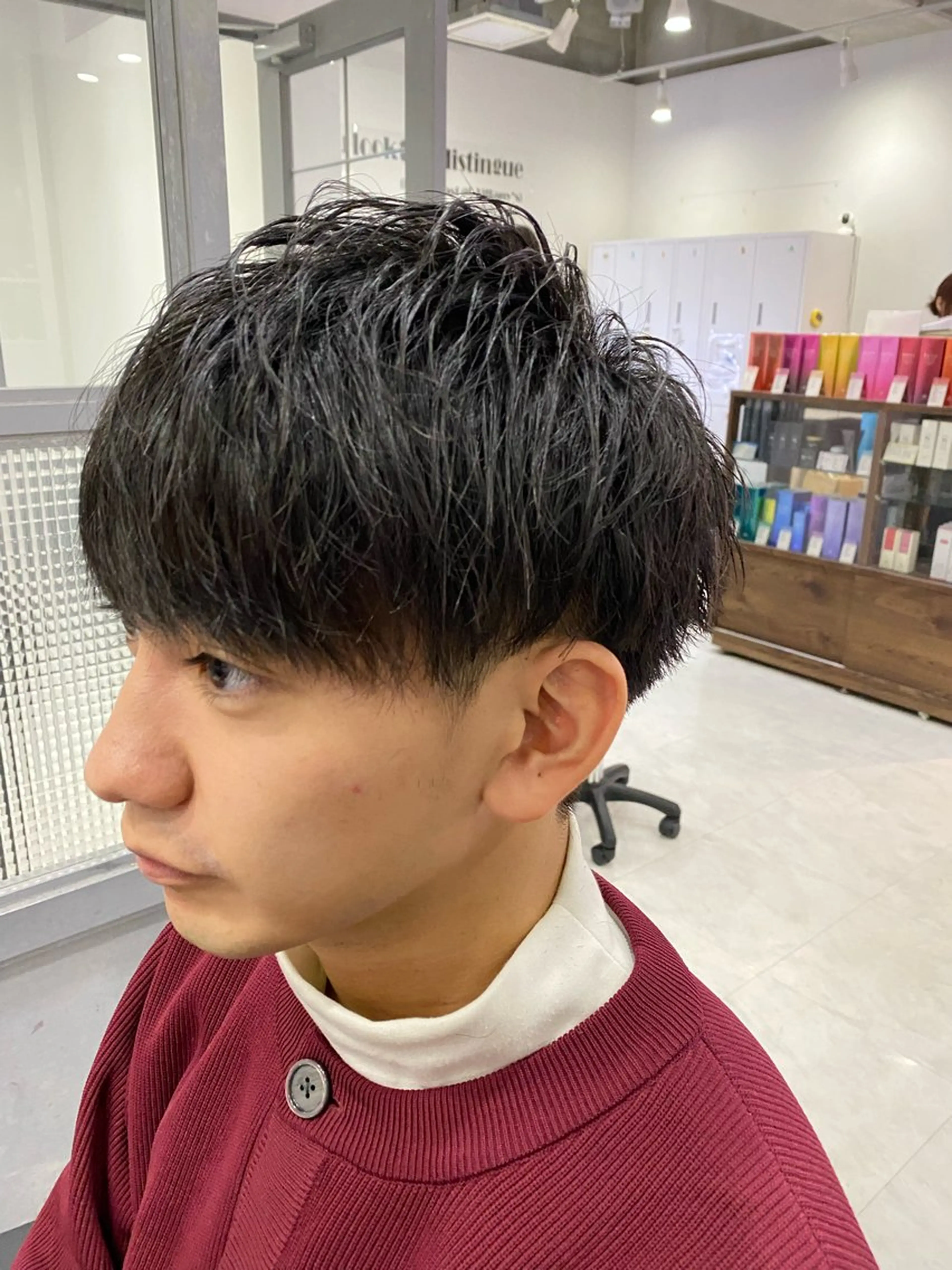 ショート メンズ カット 🟣メンズパーマ 川端 永遠🟣のヘアスタイル