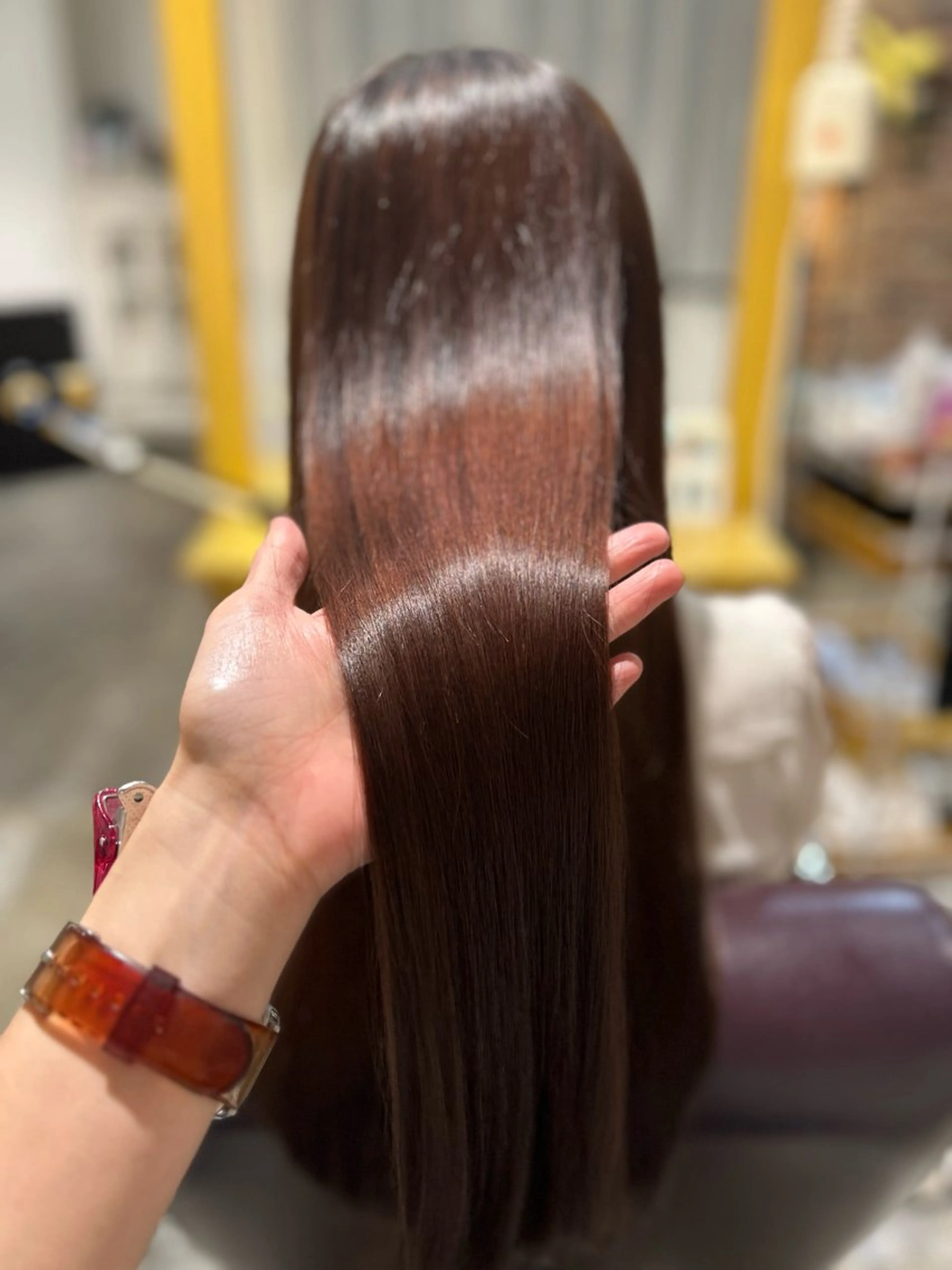 ロング 髪質改善 トリートメント カット 縮毛矯正 トリートメント 縮毛矯正／レイヤー／ 🩵mizukiのヘアスタイル