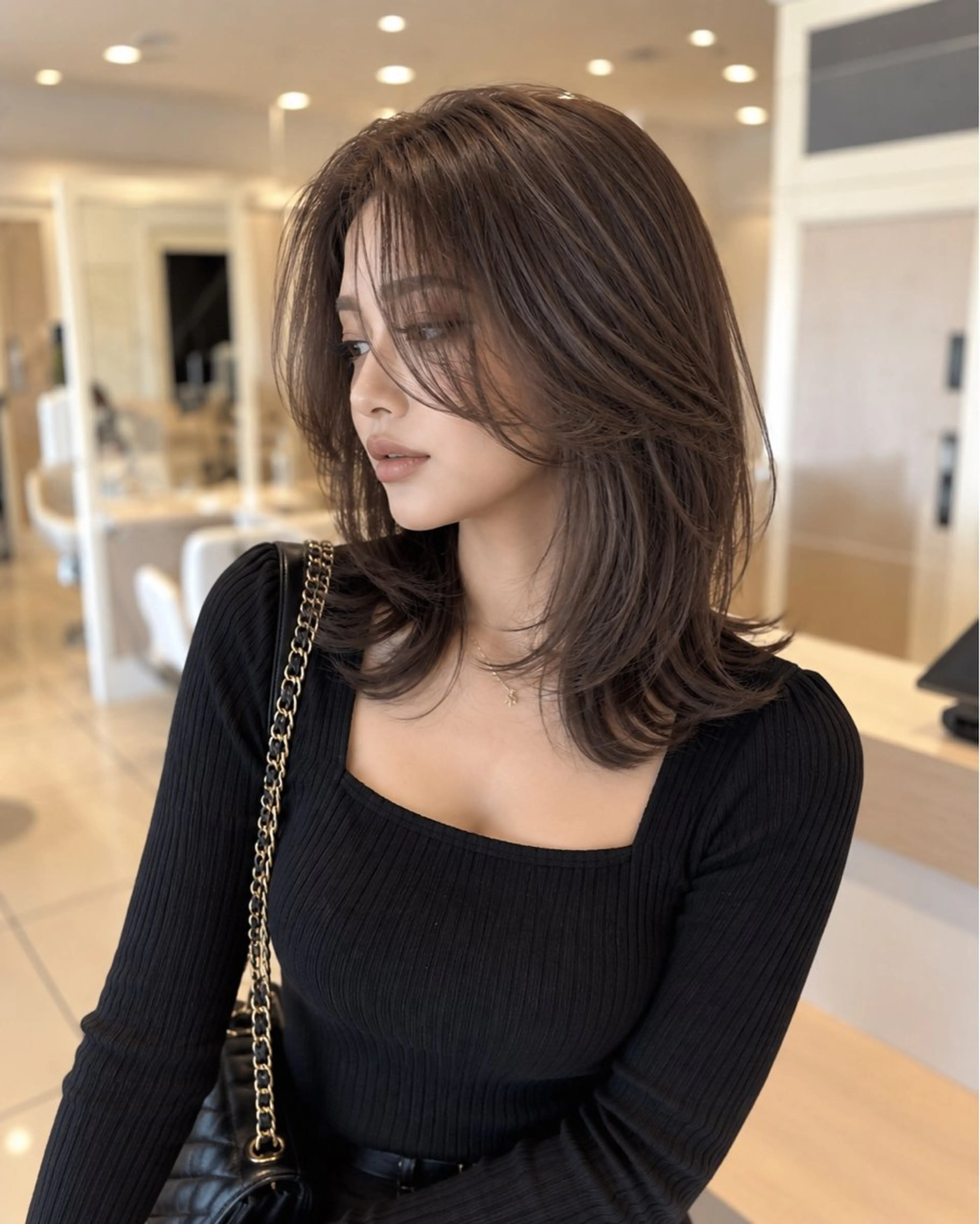 セミロング カラー カット ヘアカラー トリートメント 金子 直樹のヘアスタイル