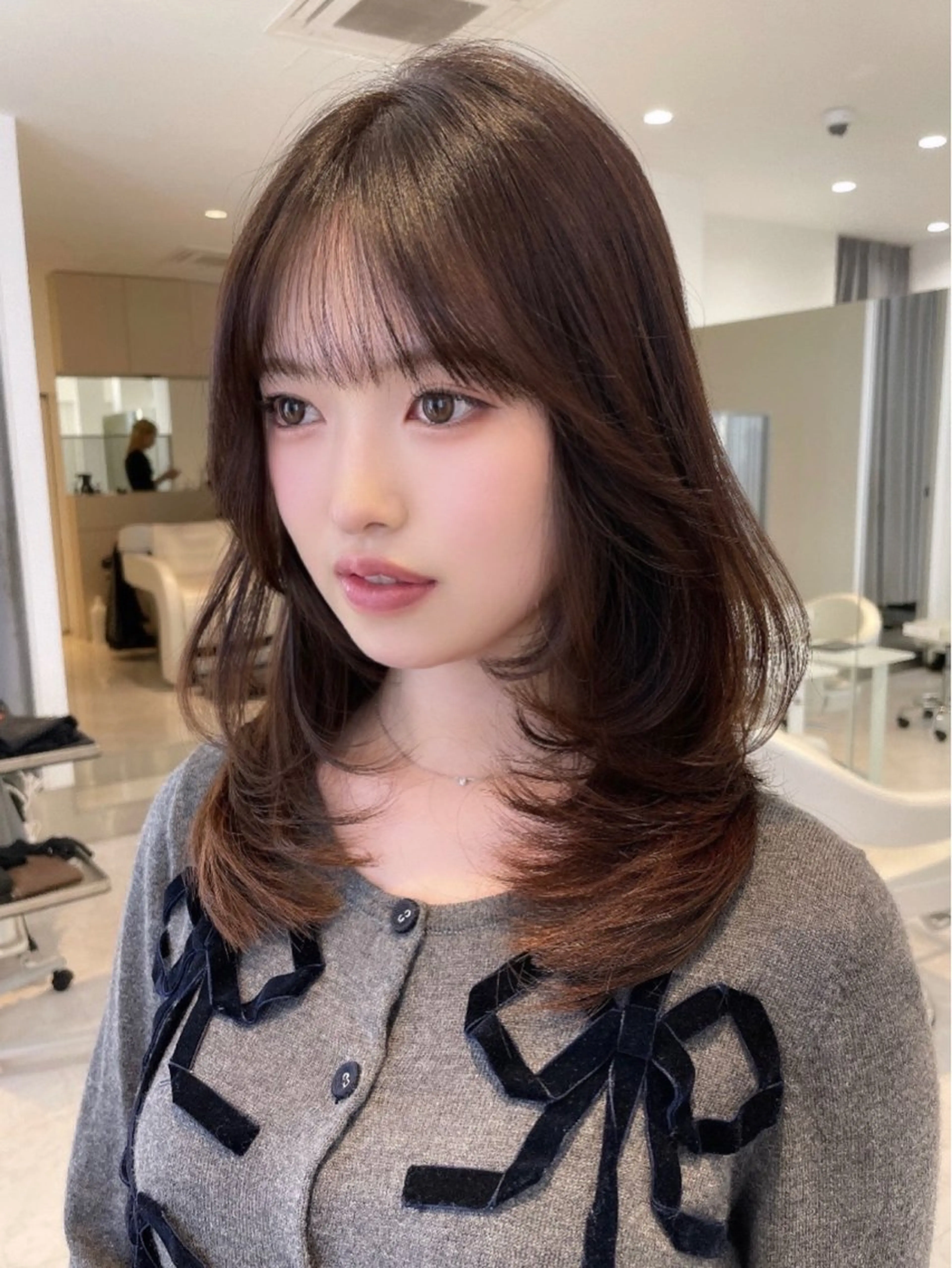 セミロング カット ヘアカラー トリートメント ✨上品可愛い 垢抜けヘア/後藤✨のヘアスタイル