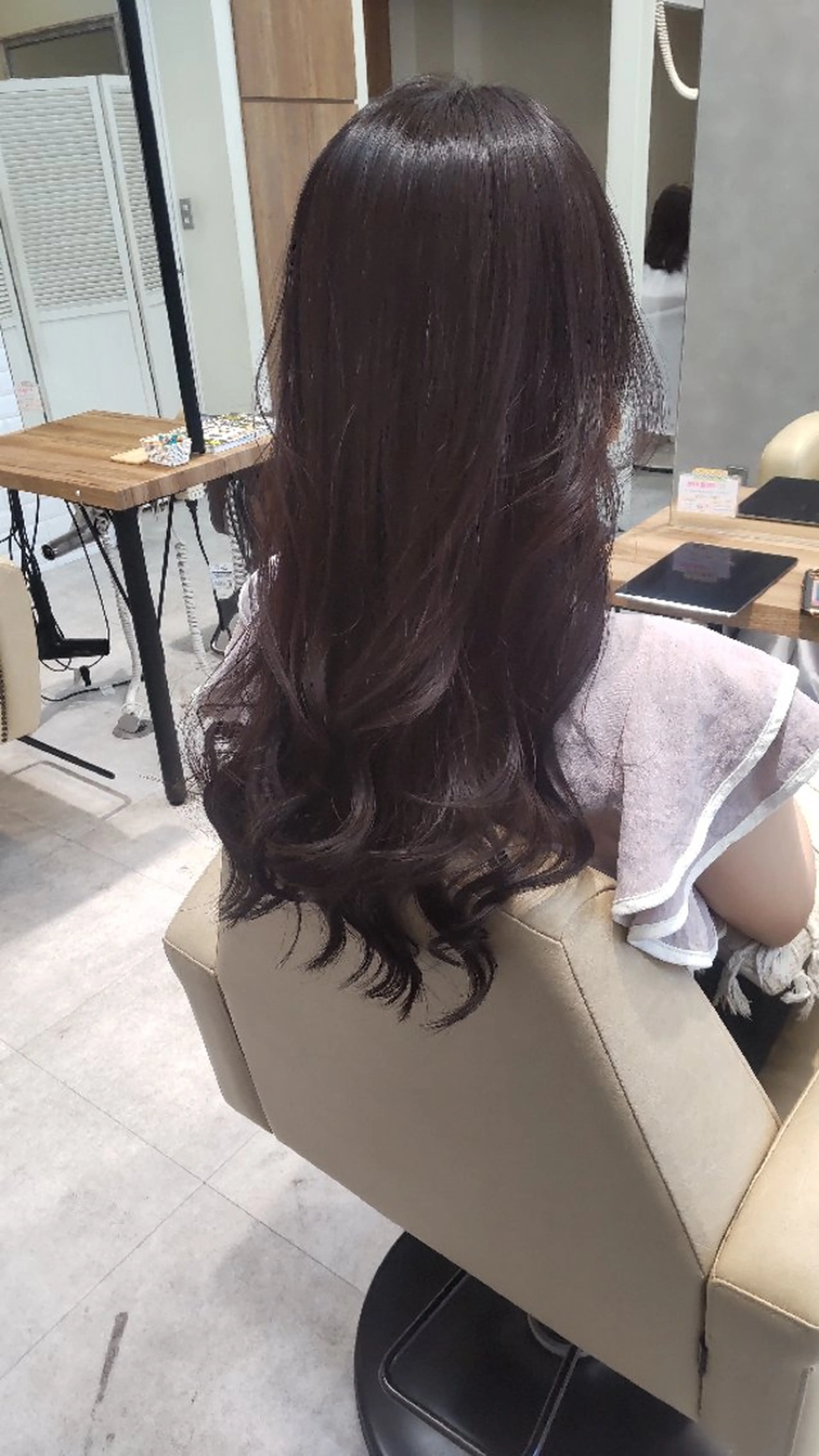 ロング カラー ラベンダーカラー 北村 恵美のヘアスタイル