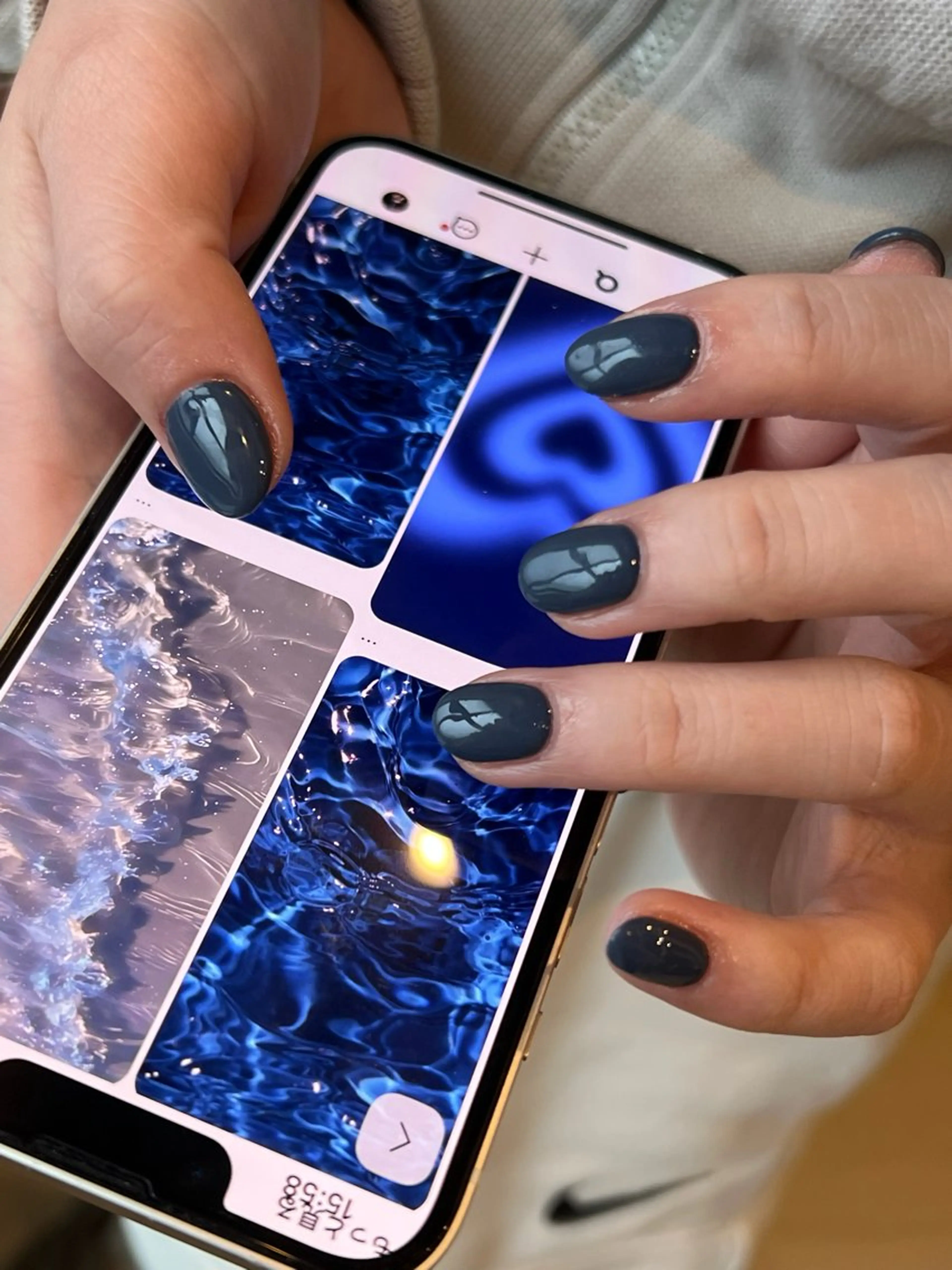 ネイル ネイビー 寺尾 美咲のネイルデザイン