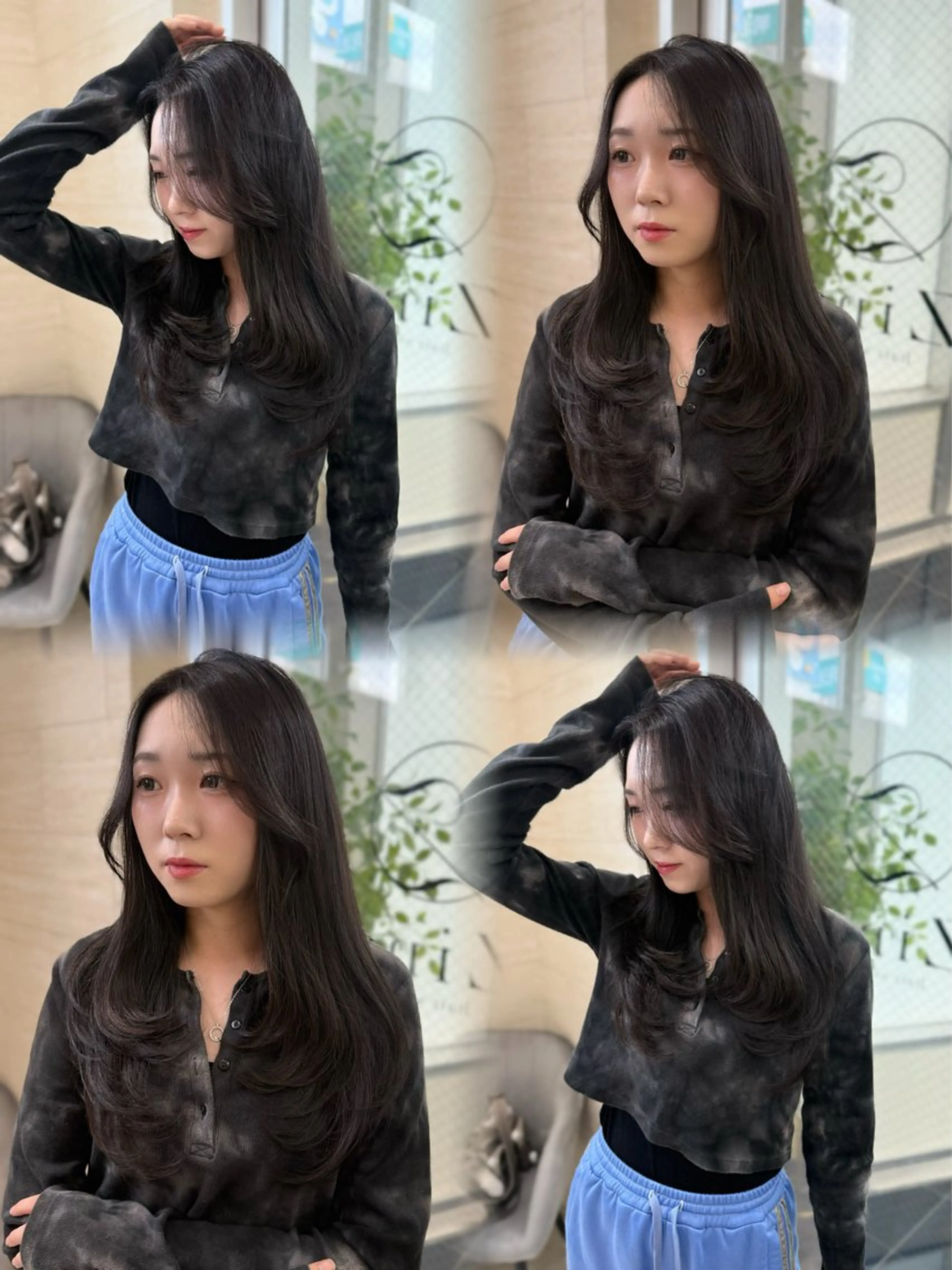 ロング レイヤーカット カット ヘアカラー トリートメント Zina 熊本店 ワンホン/Juranのヘアスタイル